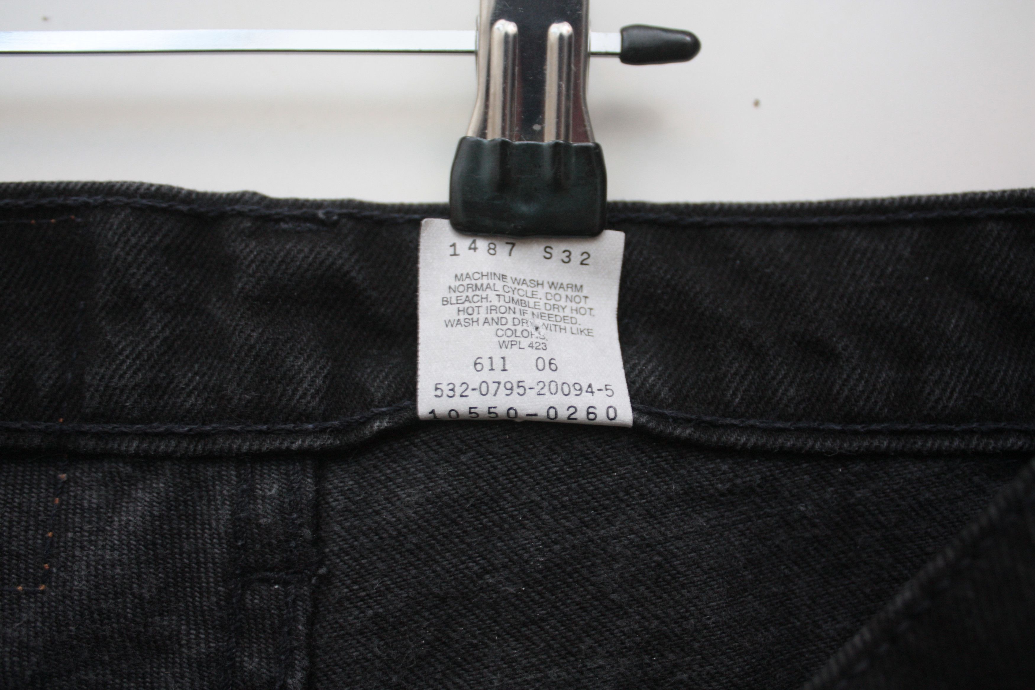 Levi's Levi's 550 Vintage Black Denim Jeans Made In USA Size 26" / US 2 / IT 38 - 8 Thumbnail