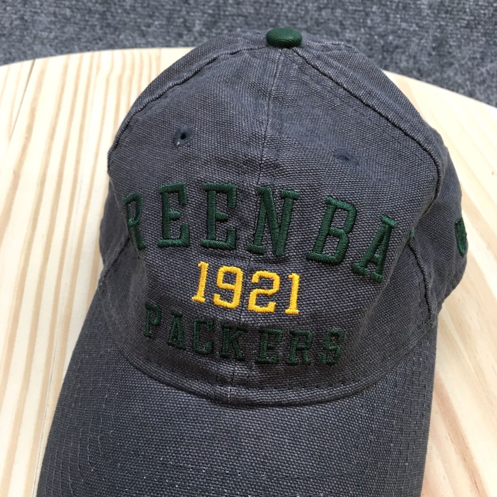 New Era New Era NFL Greenbay Packers Baseball Hat Mens Gray One Size Embroidered Logo Size ONE SIZE - 3 Thumbnail