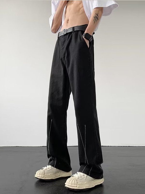 Japanese Brand Retro loose straight leg casual jeans Size US 30 / EU 46 - 4 Thumbnail