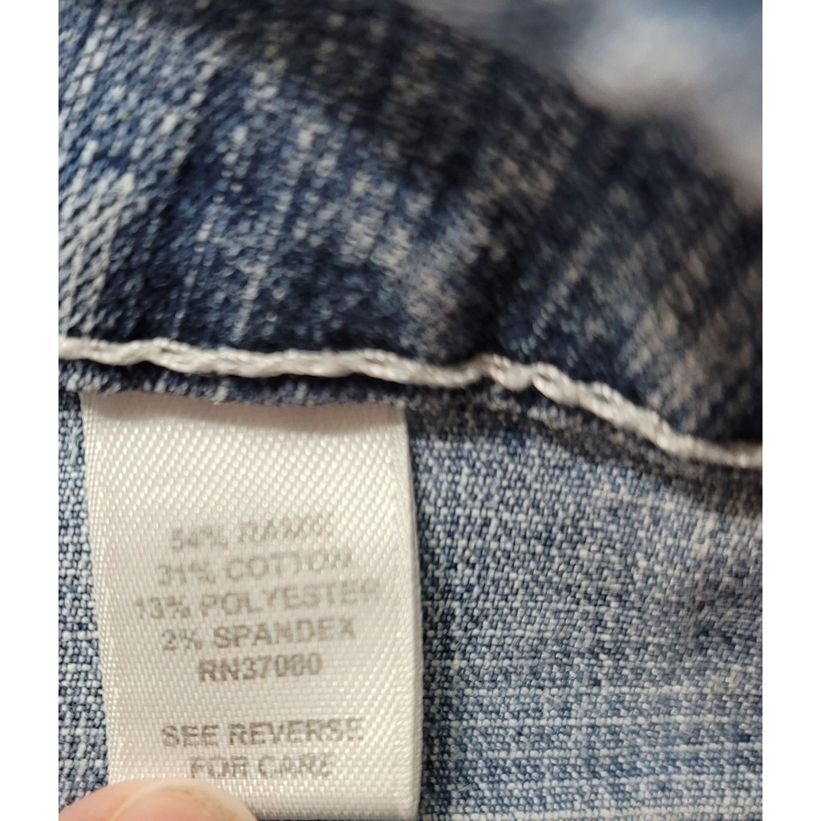 Other Cato Blue Stonewashed Distressed Boyfriend Denim Shorts 12 Size 34" / US 12 / IT 48 - 4 Thumbnail