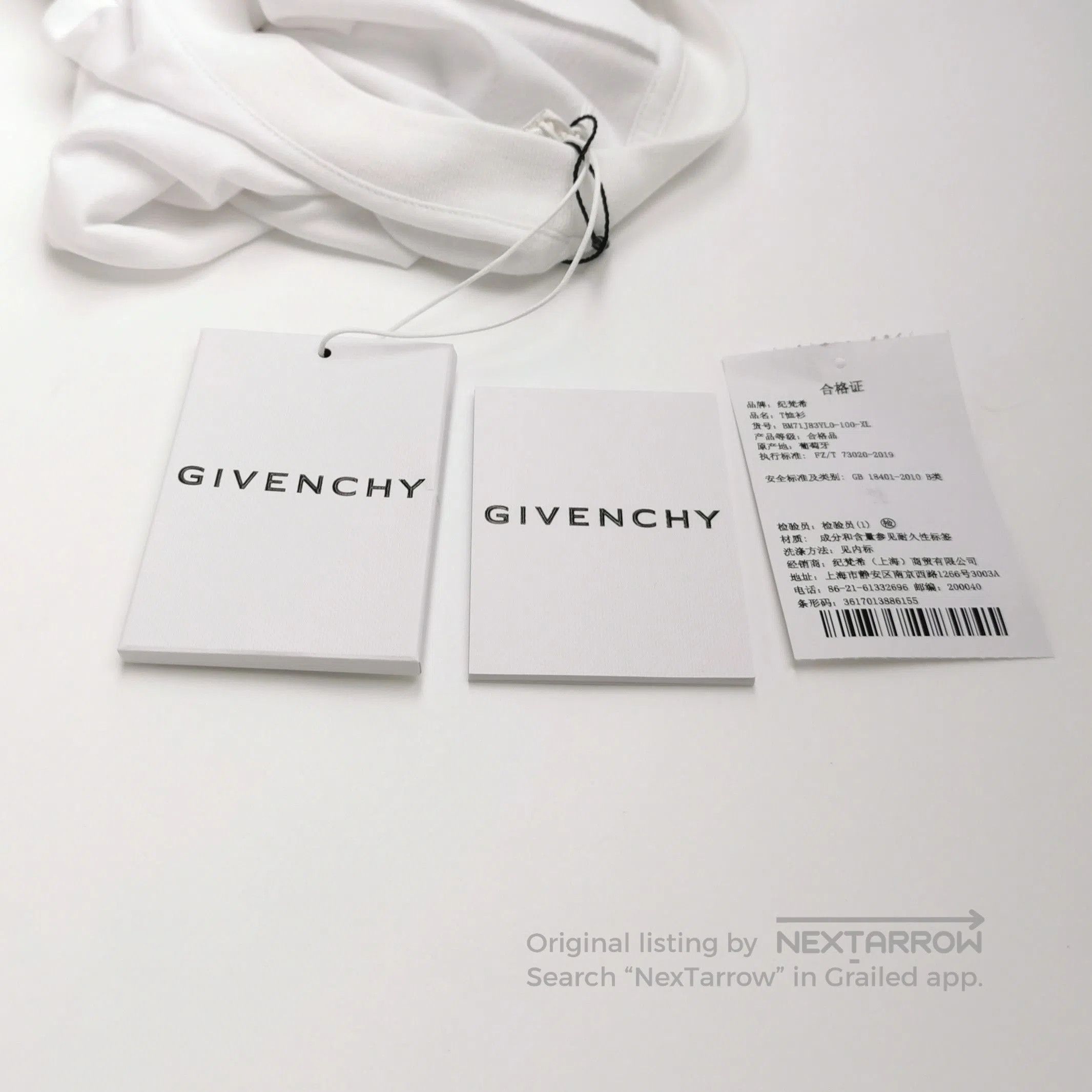 Givenchy Givenchy Cotton Logo Crew Neck Short. Size US XL / EU 56 / 4 - 7 Thumbnail