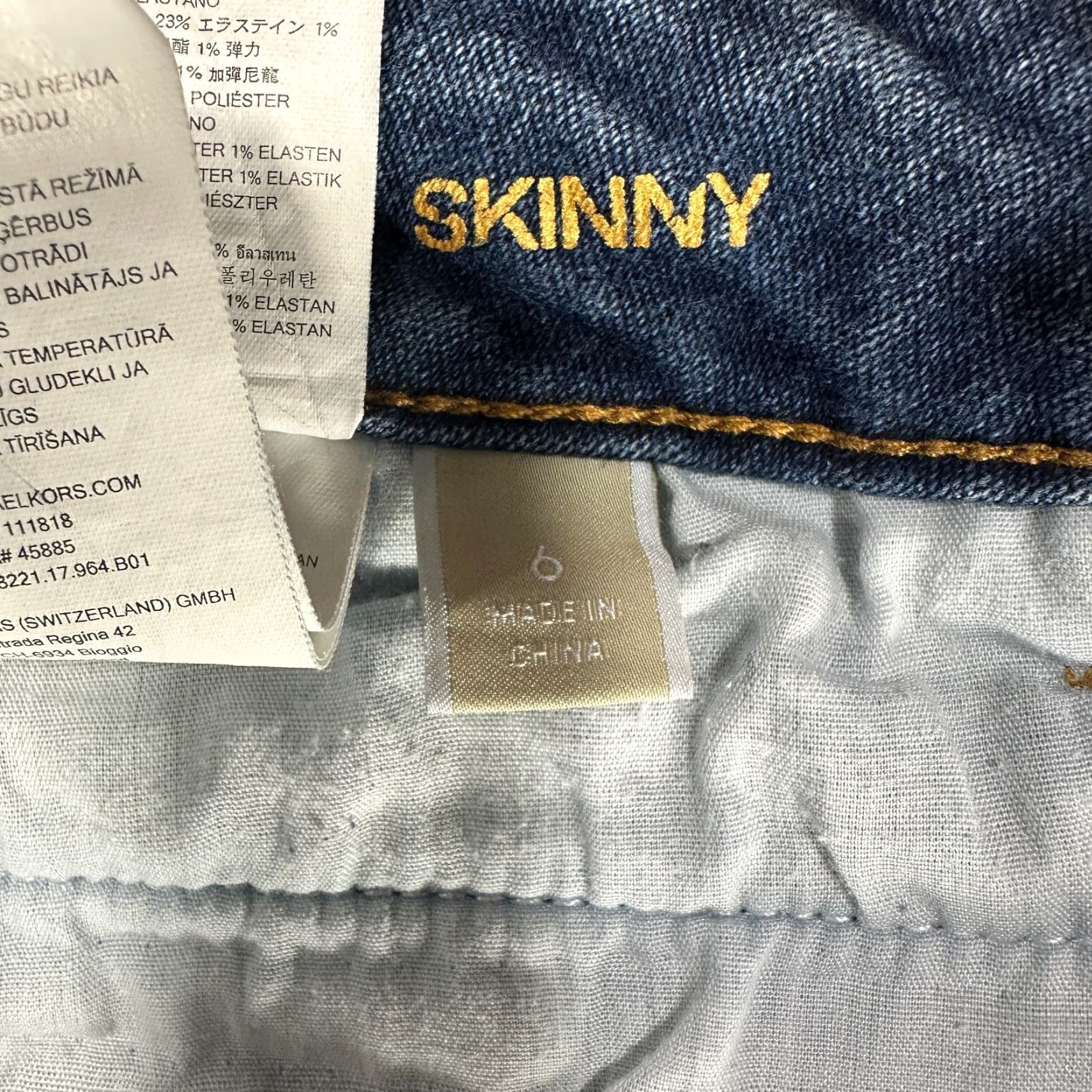 Michael Kors Michael Kors Jeans Womens 6 Skinny Medium Wash Cotton Stretch Zip Pockets jeans skinny Womens 6 blue denim stretch zipper Size 28" / US 6 / IT 42 - 6 Thumbnail