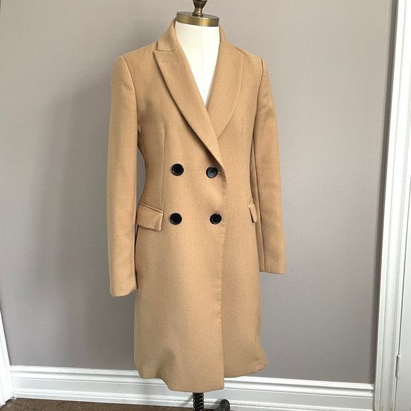 By Malene Birger Malene Birger Camel Wool Mid-Length Coat - 36 / 6-8 Size S / US 4 / IT 40 - 2 Thumbnail