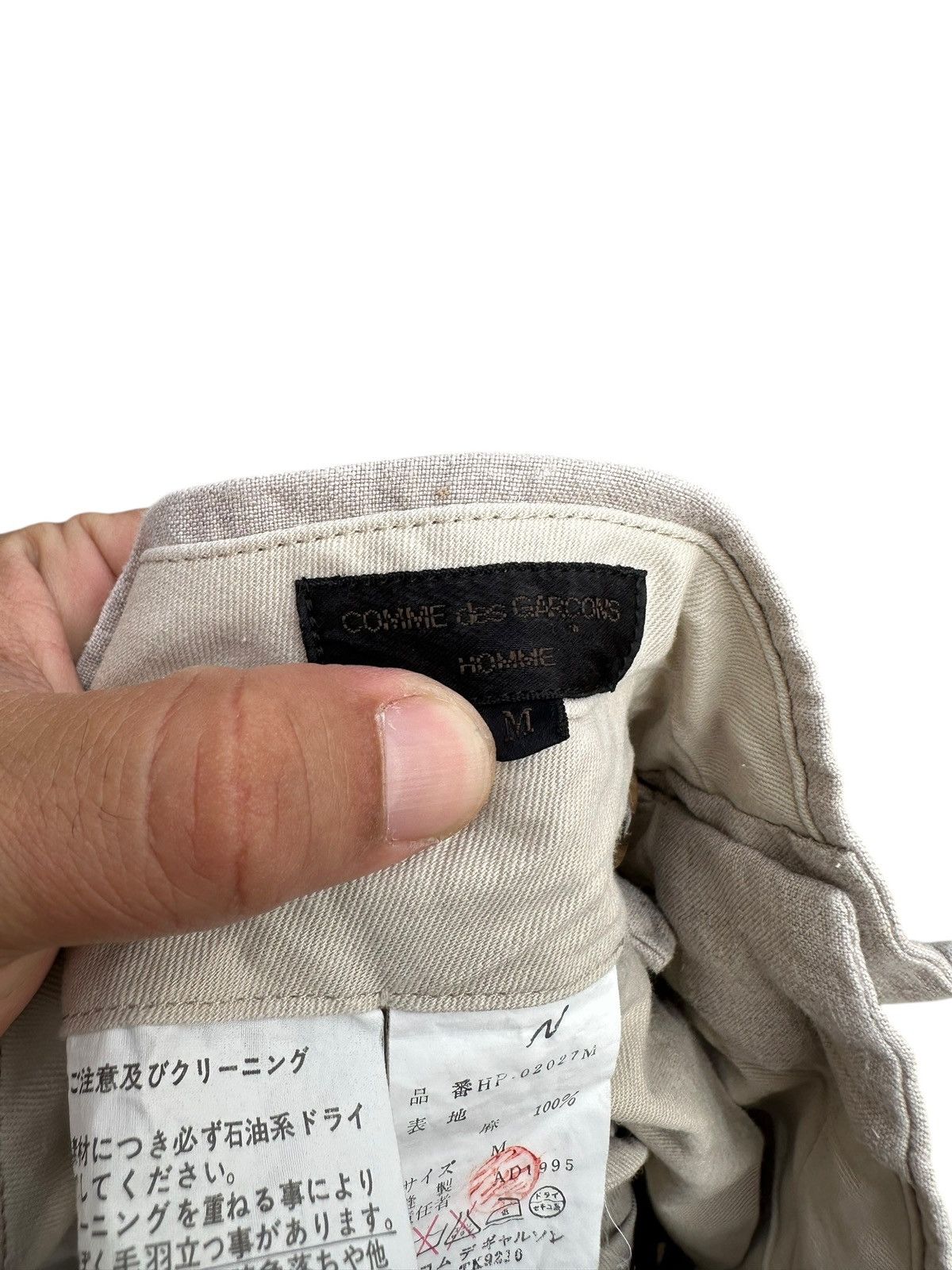 Comme des Garcons Homme Vintage Comme Des Garcons AD 1995 Linen Pant Size US 30 / EU 46 - 5 Thumbnail
