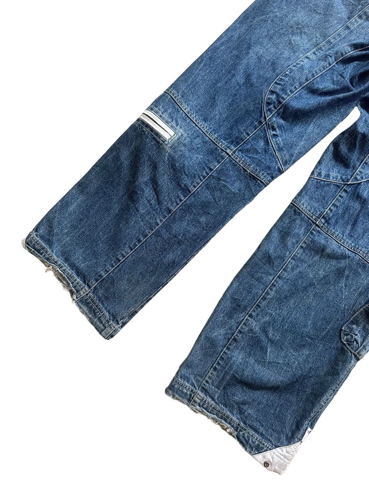 Japanese Brand Vintage Y2k Euro Jeanswear Baggy Multi Cargo Pants Size US 32 / EU 48 - 8 Thumbnail