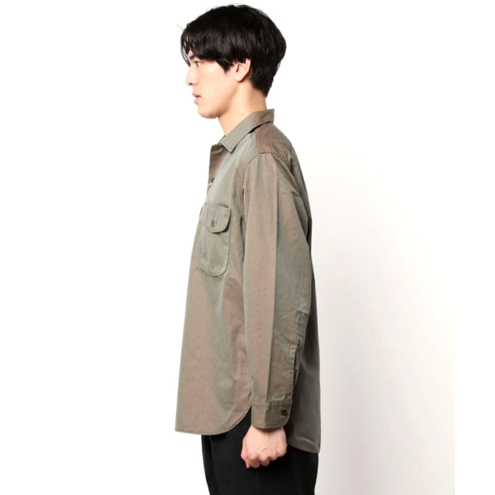 Beams Plus VINTAGE BEAMS PLUS Military Shirt Jacket L Olive Mens Casual Button-Up 100% Cotton From Japan FS Size US L / EU 52-54 / 3 - 2 Thumbnail