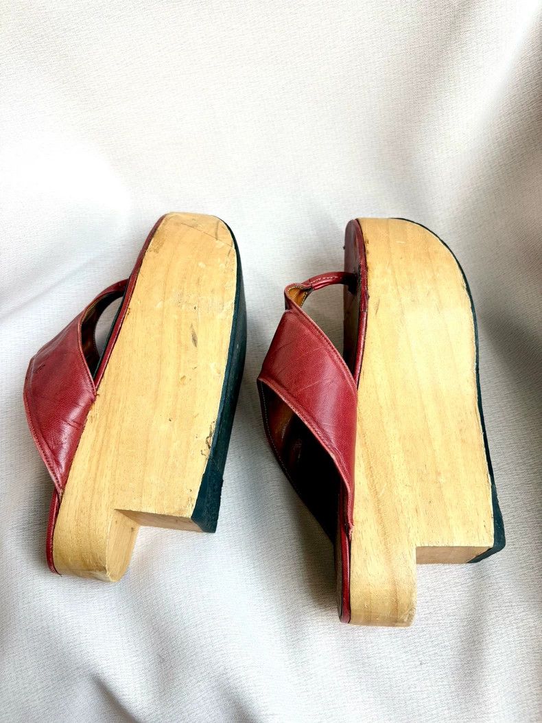 Vivienne Westwood Vivienne Westwood Middle-aged red wooden clogs and rocking Size US 7.5 / IT 37.5 - 4 Thumbnail