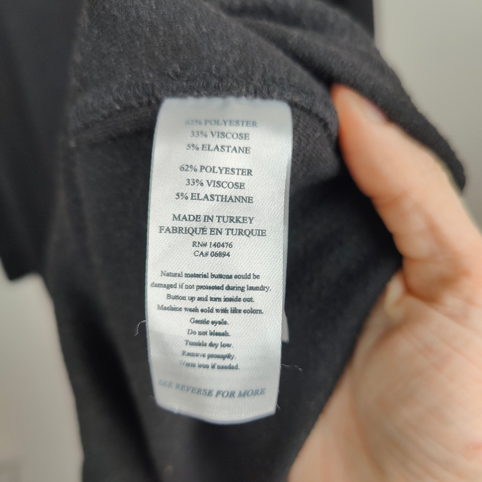 Faherty Faherty Legend Sweater Dress Womens Small Heathered Black Size S / US 4 / IT 40 - 5 Thumbnail