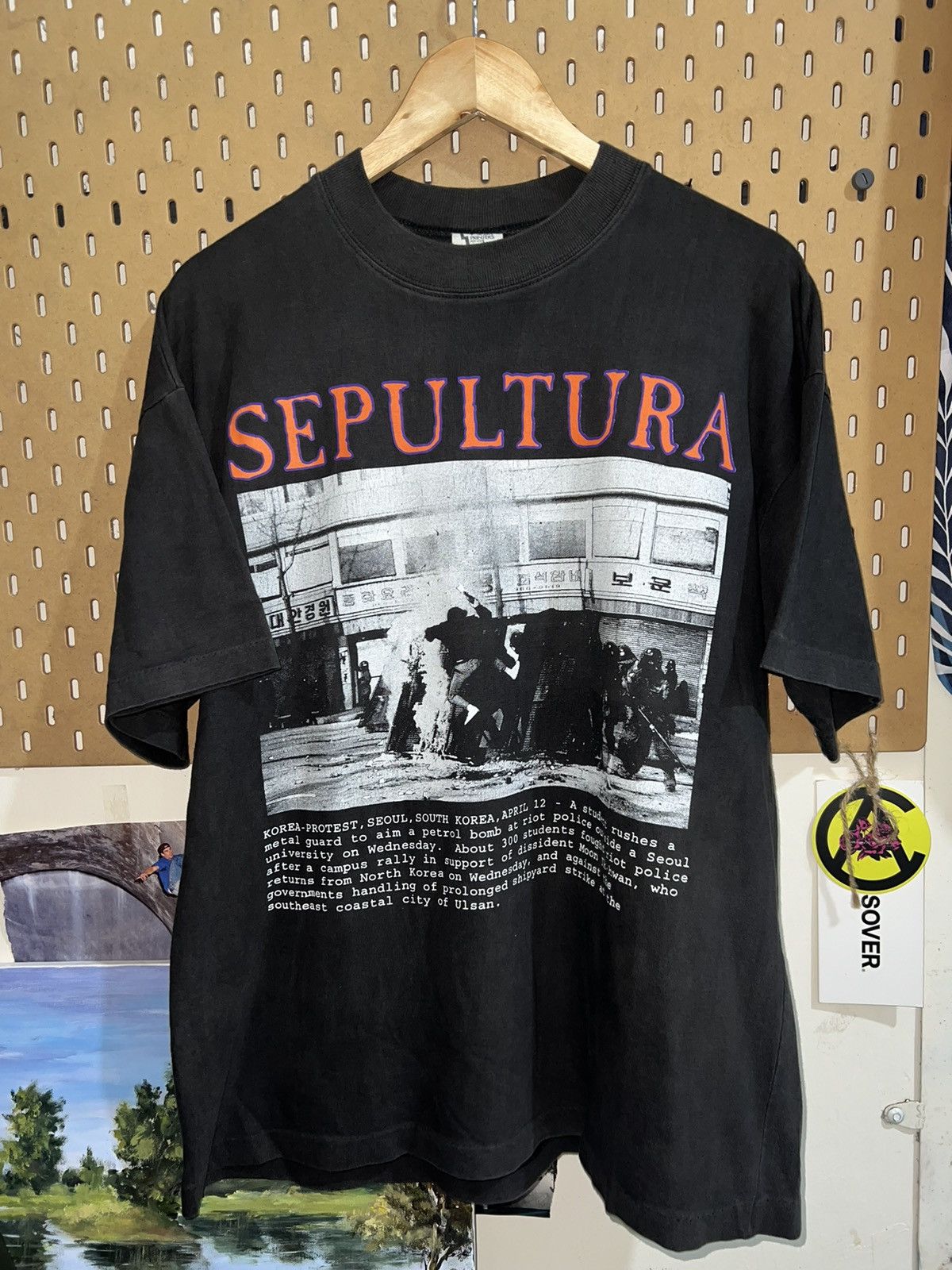 Band Tees × Vintage Sepultura Refuse/Resist ©️1994 Size US L / EU 52-54 / 3 - 1 Thumbnail