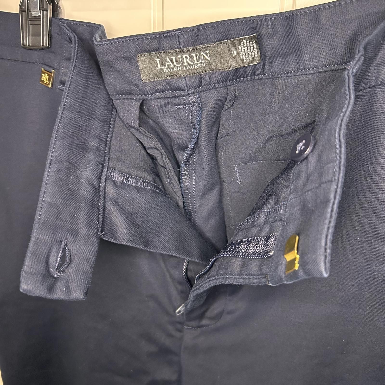 Lauren Ralph Lauren LRL Navy Blue Slacks Pants size 14 Size 36" / US 14 / IT 50 - 4 Thumbnail
