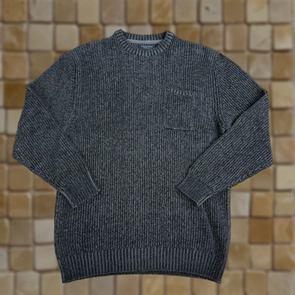 Vintage Cellinni Collection Sweater Pullover Knitted Crew Neck Front Pocket size XL Size US XL / EU 56 / 4 - 1 Thumbnail