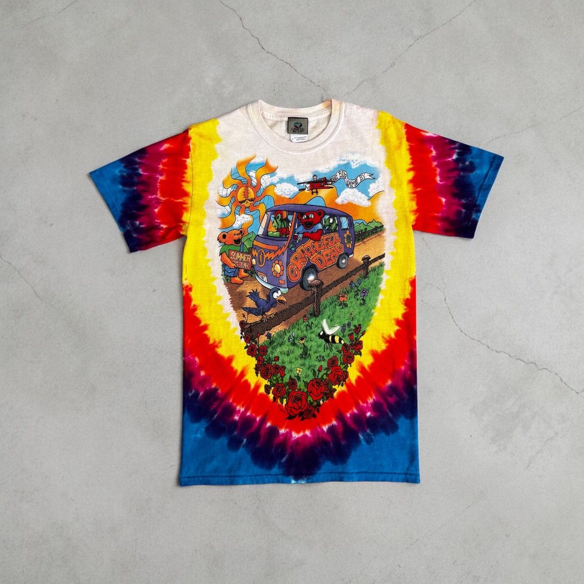 Liquid Blue Vintage 1994 Grateful Dead Summer Tour Bus Tie Dye Shirt Size US S / EU 44-46 / 1 - 1 Thumbnail
