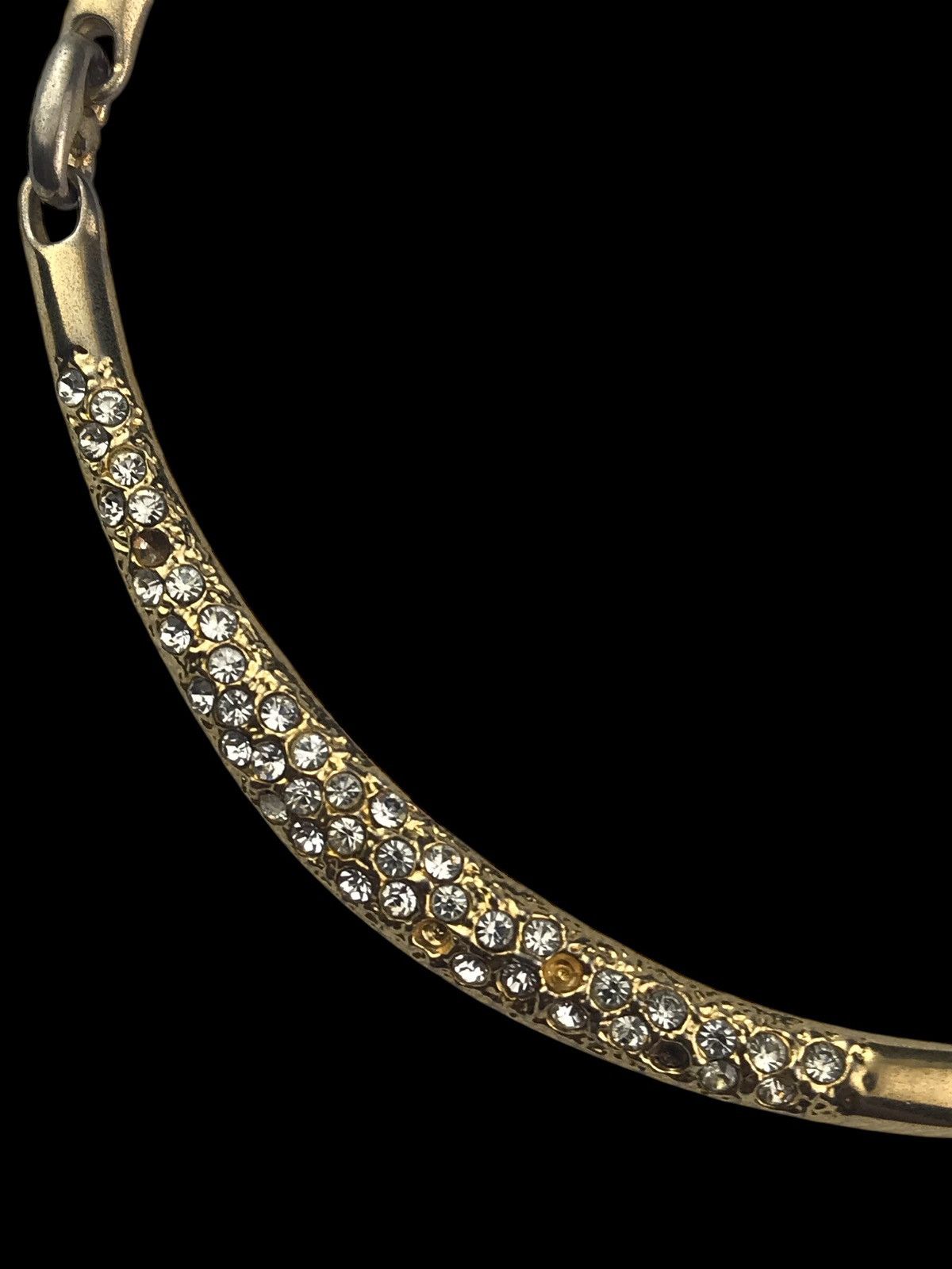 Saint Laurent Paris VINTAGE 80’s YVES SAINT LAURENT NECKLACE RHINESTONE Size ONE SIZE - 7 Thumbnail