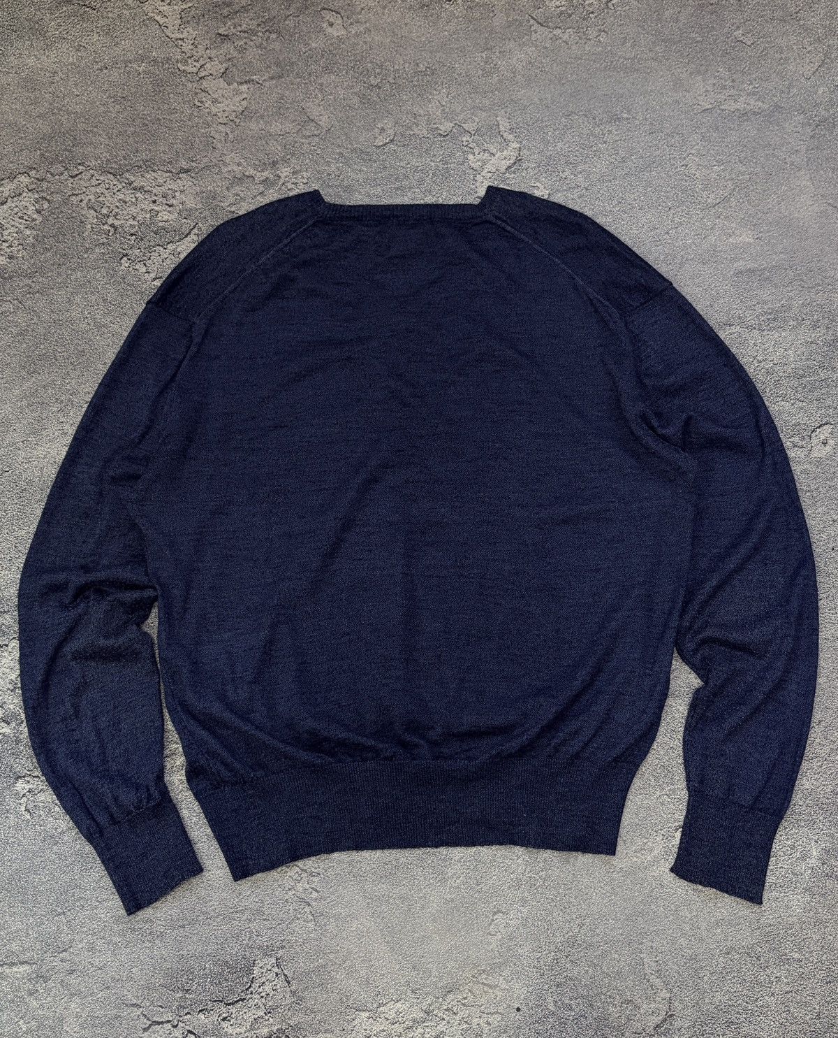 Salvatore Ferragamo Salvatore Ferragamo Cashmere Silk V-Neck Blue L Italy Size US L / EU 52-54 / 3 - 4 Thumbnail