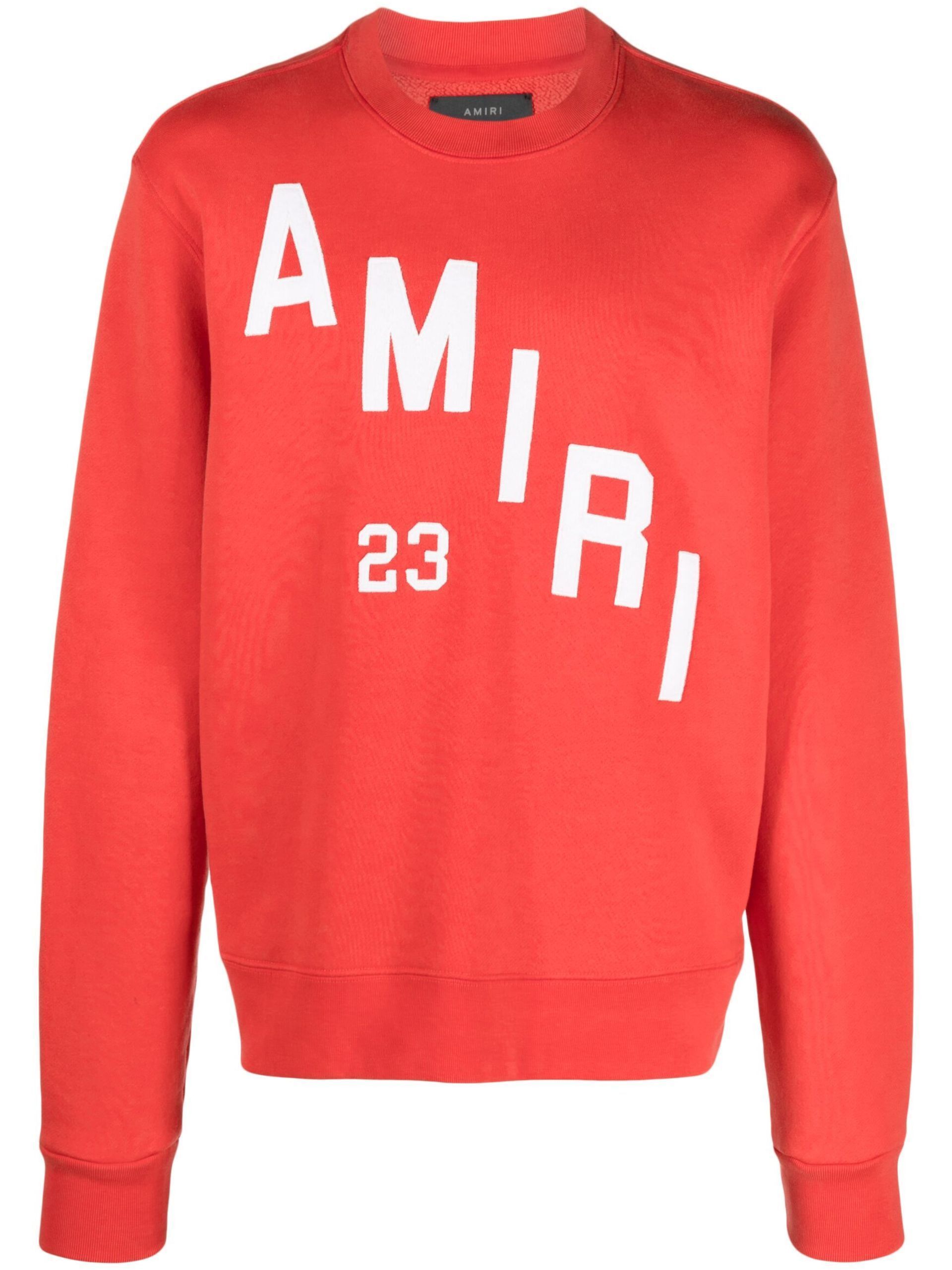 Amiri o1mle0725 Hokey Crewneck Sweatshirt in Red Size US XXL / EU 58 / 5 - 1 Thumbnail