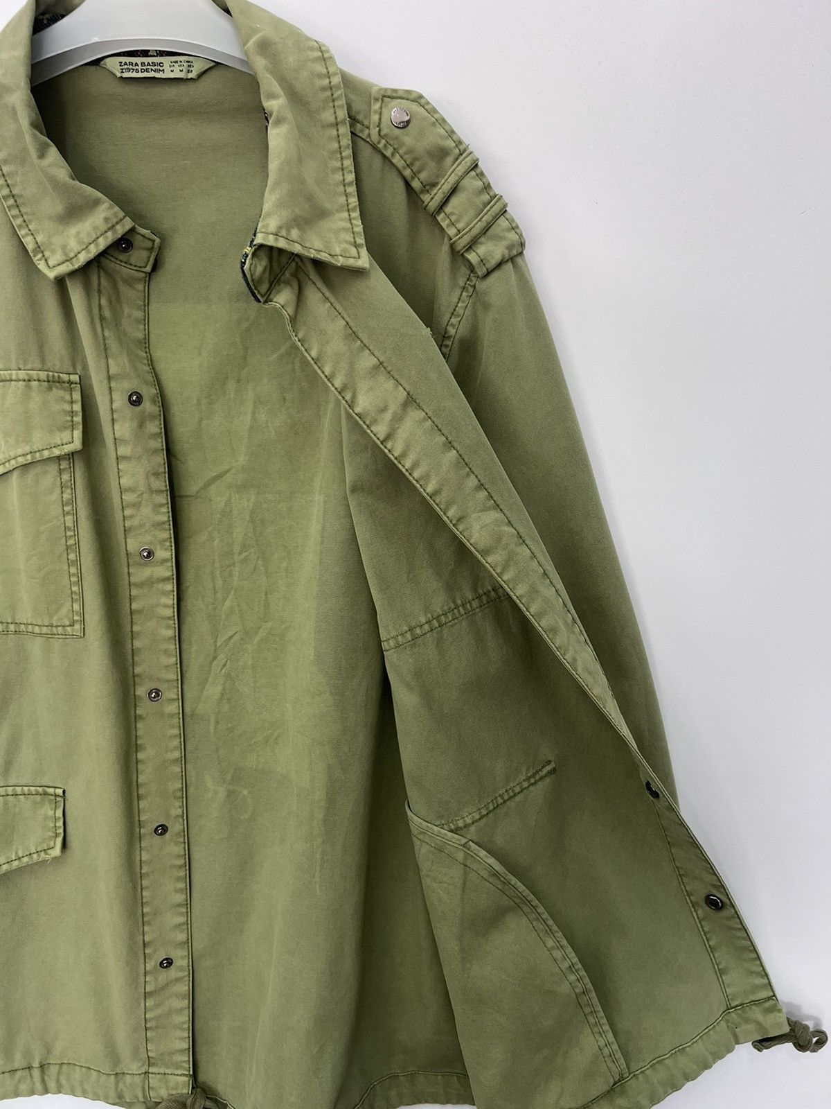 Zara 🔥M-65 🔥 Zara Basic Z1975 Denim Field Jacket - M Size US M / EU 48-50 / 2 - 9 Thumbnail