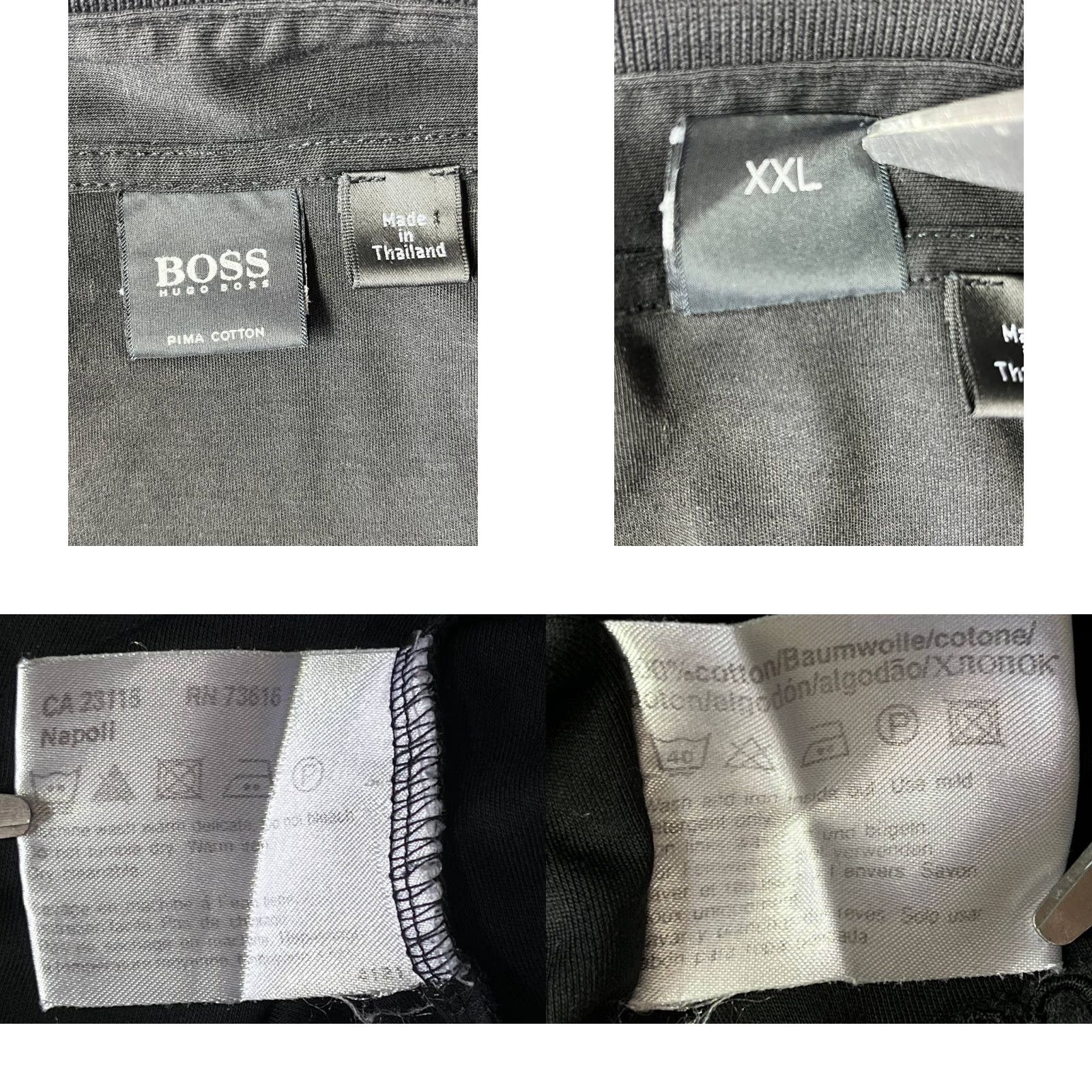 Hugo Boss Hugo Boss Sweatshirt Mens 2XL Black 1/4 Zip Long Sleeve Logo Embroidered Size US XXL / EU 58 / 5 - 9 Thumbnail