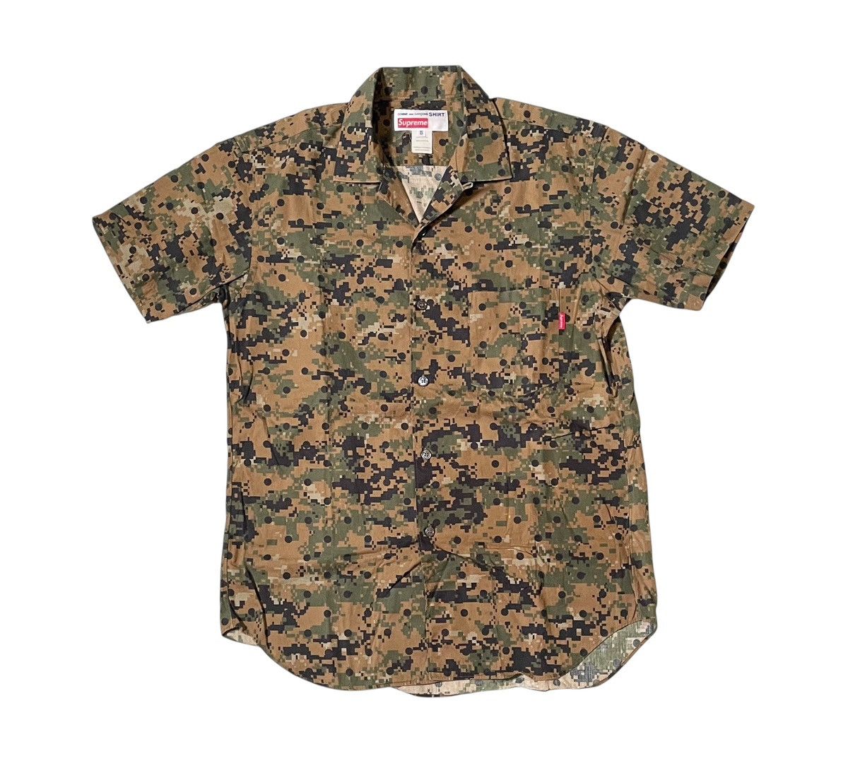 Comme des Garcons Supreme x CDG SHIRT SS13 digi camo camp shirt Size US S / EU 44-46 / 1 - 1 Thumbnail