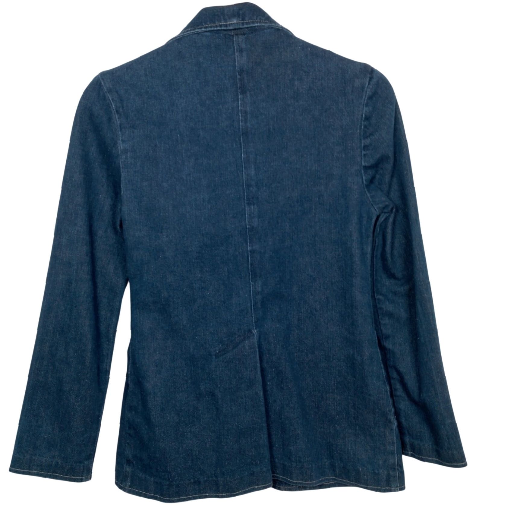 Wrangler VINTAGE Wrangler Denim Blazer Women 7 Blue Indigo Western Office Wear Jean Blazer Size 28" / US 6 / IT 42 - 2 Thumbnail