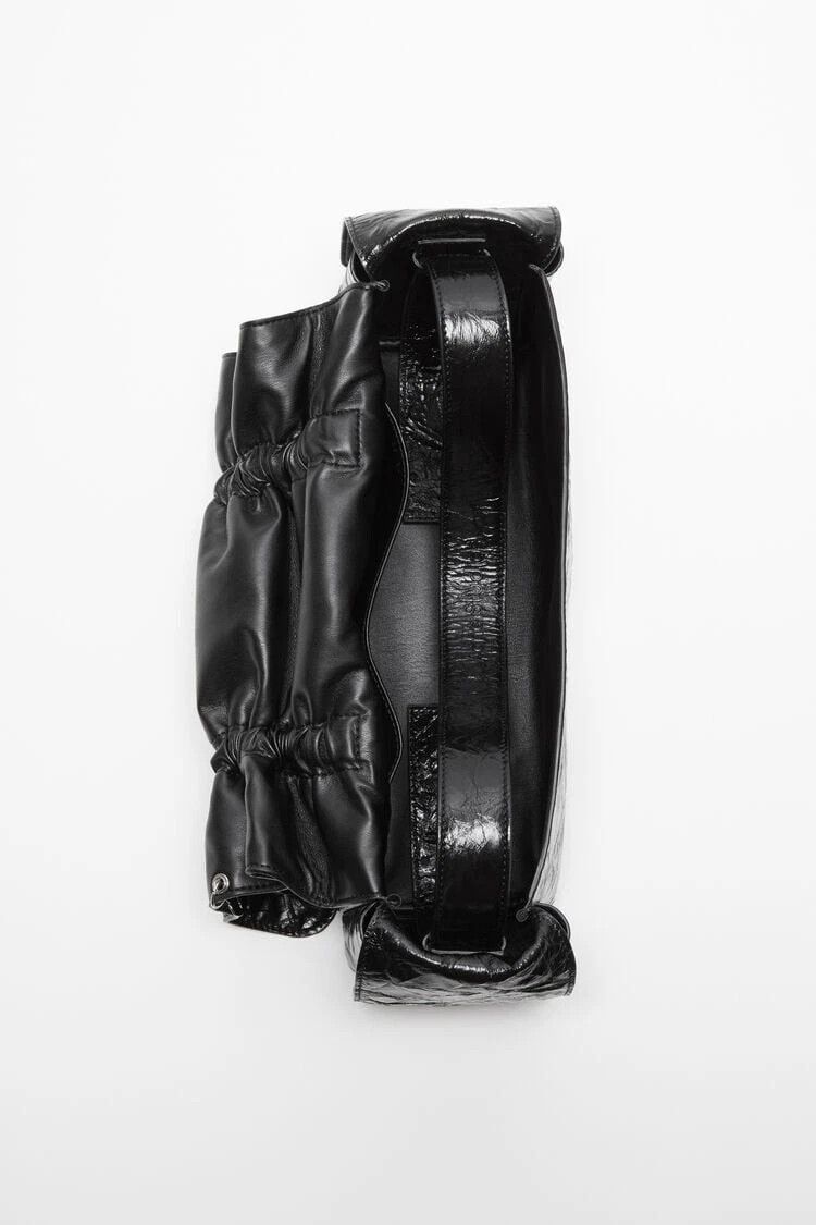 Adidas ACNE STUDIOS Multipocket Black Leather Top Handle Bag New Size ONE SIZE - 3 Thumbnail