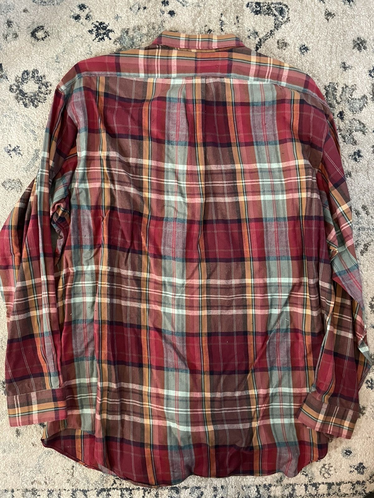 Polo Ralph Lauren × Vintage Patch Pocket Flannel Sport Shirt Size US L / EU 52-54 / 3 - 5 Thumbnail