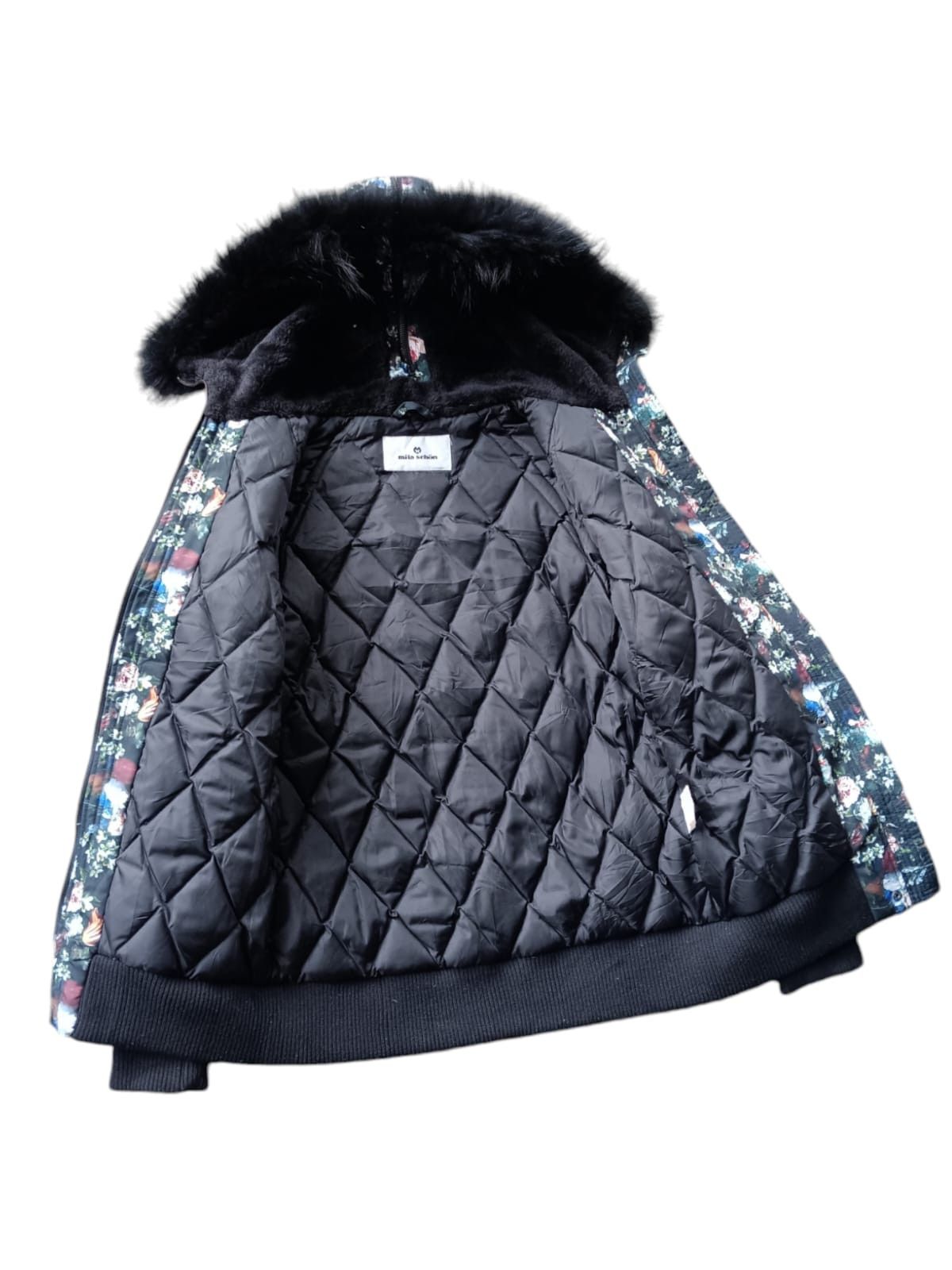 Designer × Japanese Brand × Mila Schon Mila schon real fur all over print puffer jacket Size US M / EU 48-50 / 2 - 7 Thumbnail