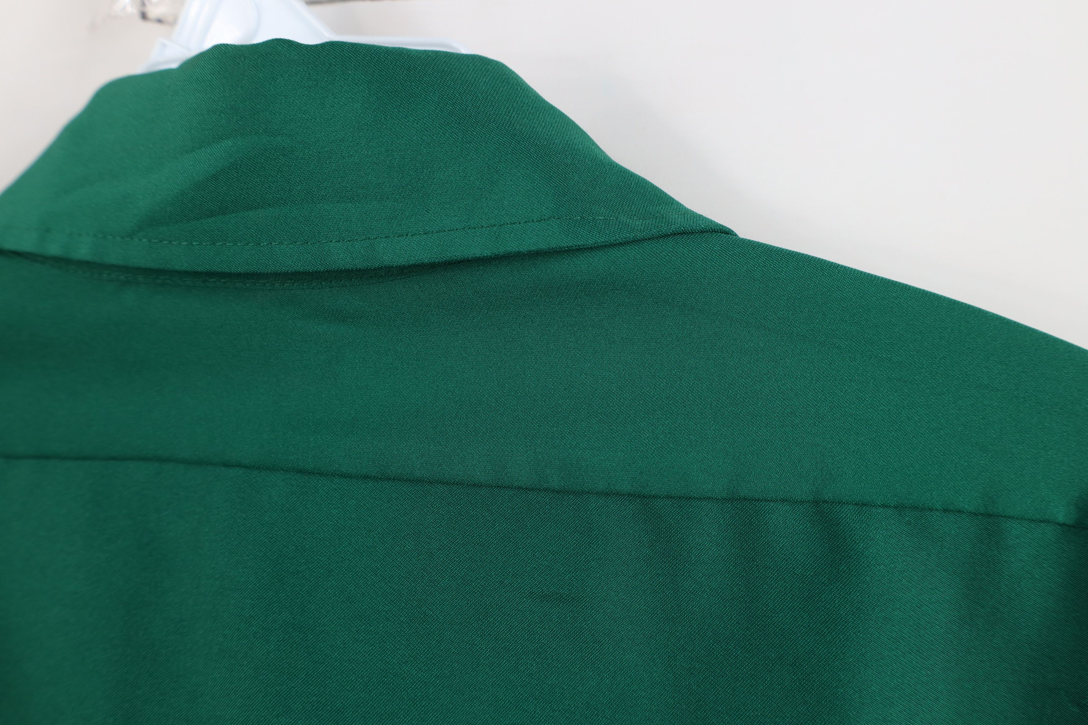 Vintage Vintage 70s Streetwear Knit Collared Button Shirt Green USA Size US M / EU 48-50 / 2 - 10 Thumbnail