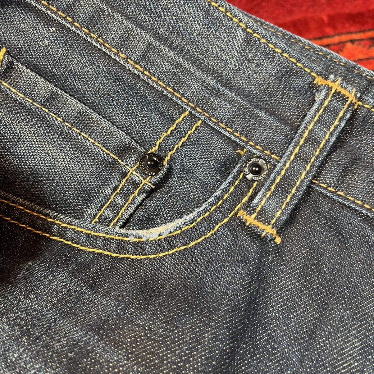 Ed Hardy Ed Hardy Jeans Big White Script Back Logo Dark Blue Wash Y2K Size US 36 / EU 52 - 8 Thumbnail