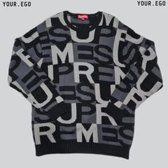 Supreme big letters clearance sweater multicolor blush