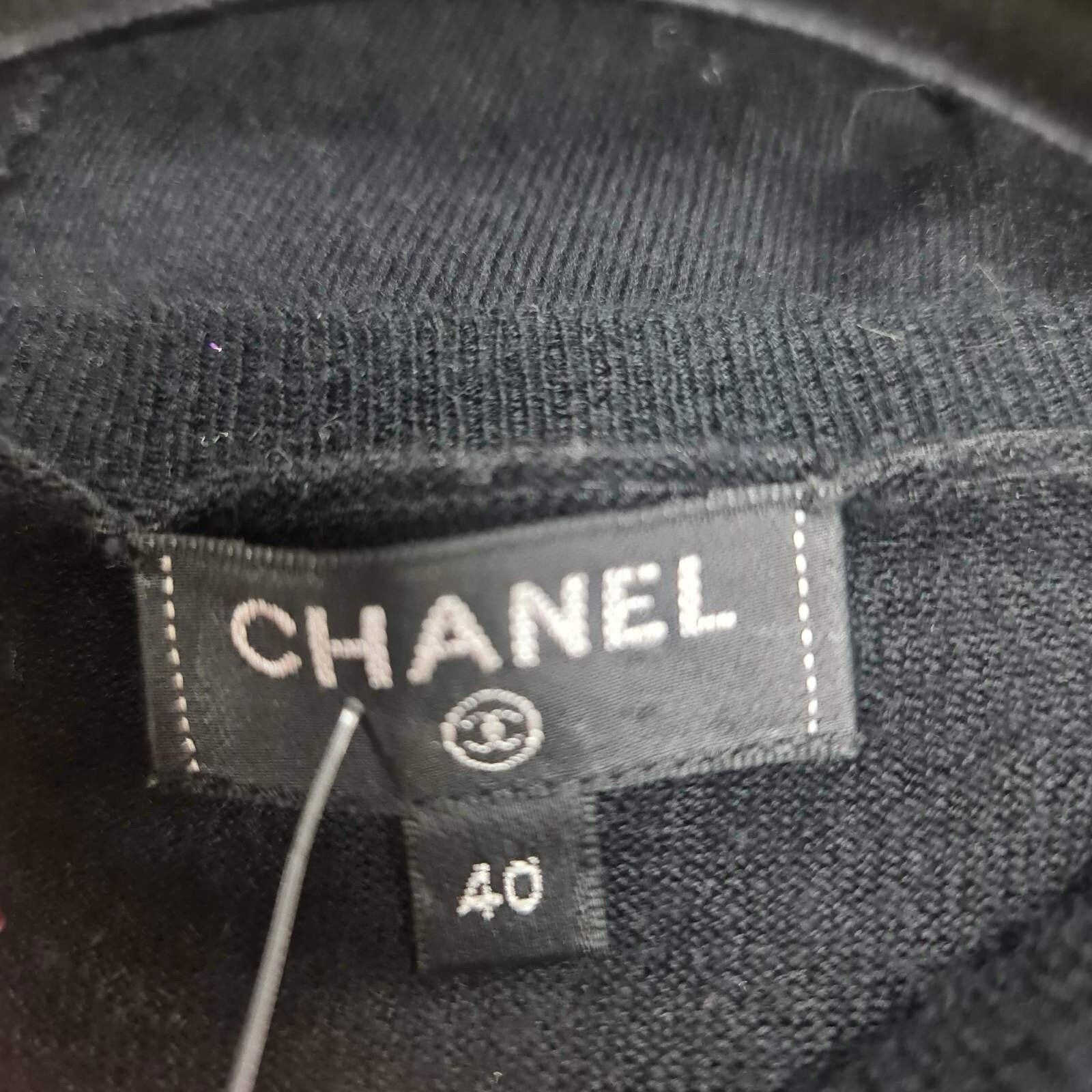 Chanel CHANEL 18A Cashmere Knit Leaf Embroidered Sweater Sz.40 Size M / US 6-8 / IT 42-44 - 9 Thumbnail