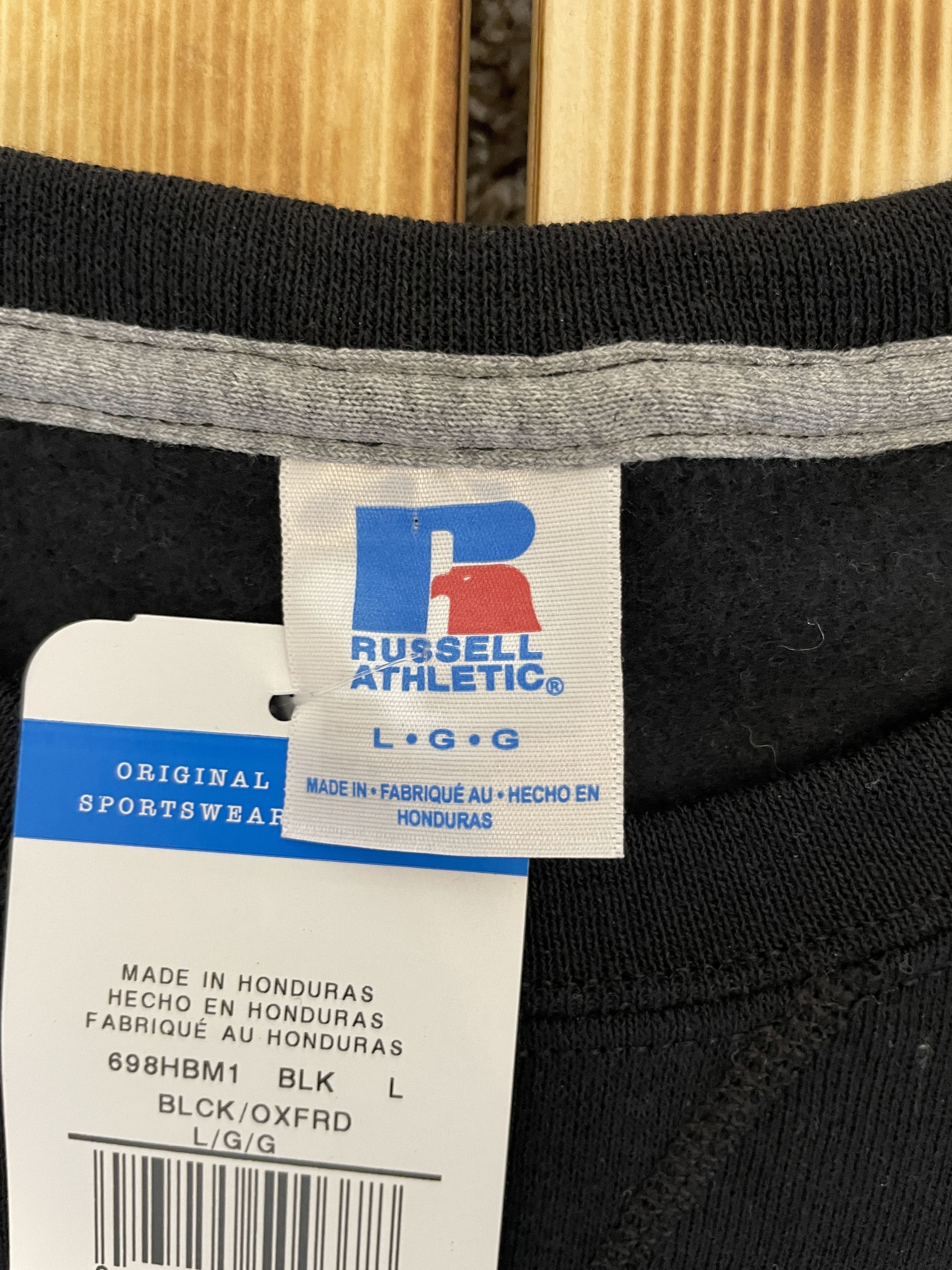Russell Athletic NEW Russell Athletic Y2K Blank Sweatshirt Black Size US L / EU 52-54 / 3 - 5 Thumbnail