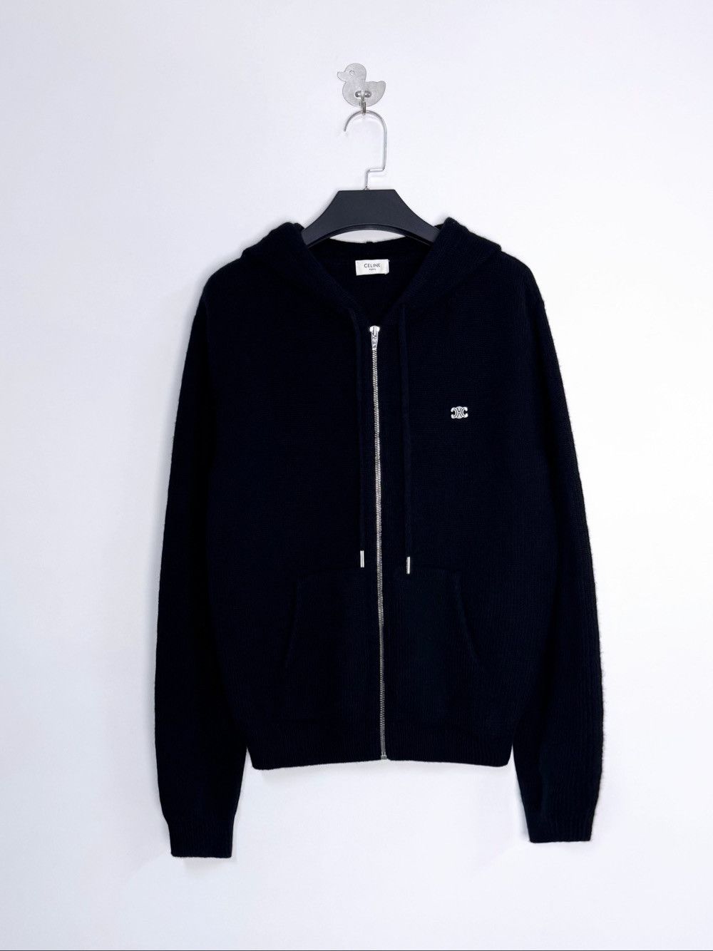 Celine CELINE Triomphe Knit Zip Hoodie Size XS Size US XS / EU 42 / 0 - 1 Thumbnail