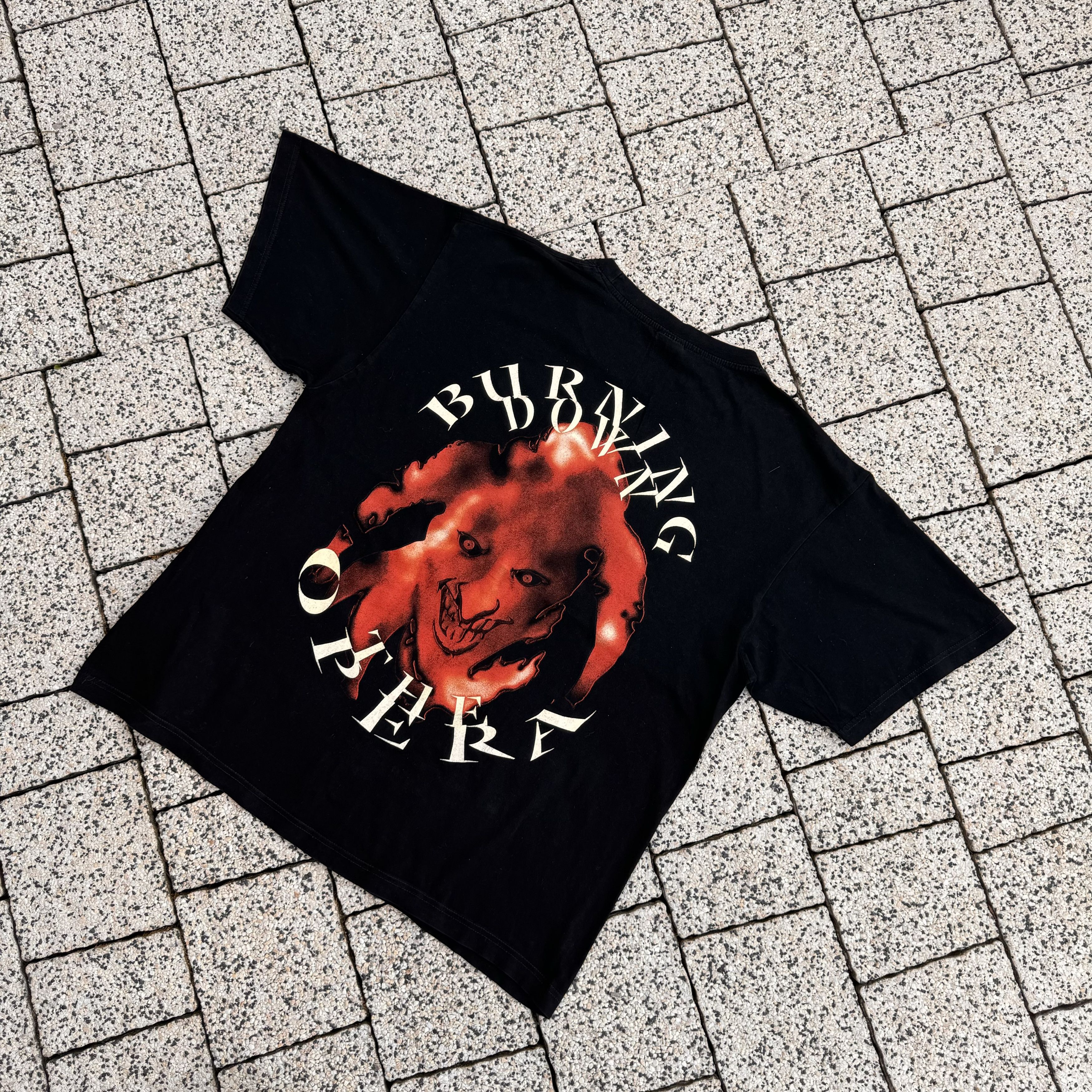 Band Tees × Vintage EDGUY BURNING DOWN THE OPERA VINTAGE BAND T SHIRT 00S METAL Size US XL / EU 56 / 4 - 2 Thumbnail