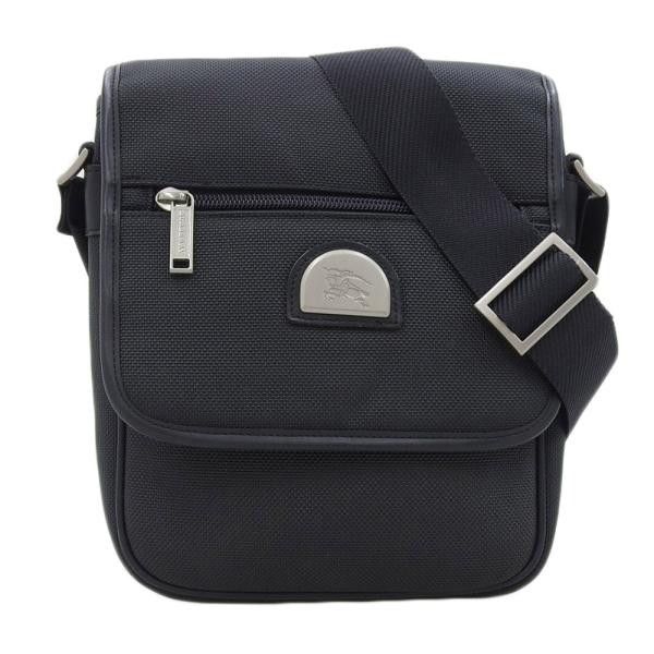 image of Burberry Logo Canvas Crossbody Bag in Black, Women's