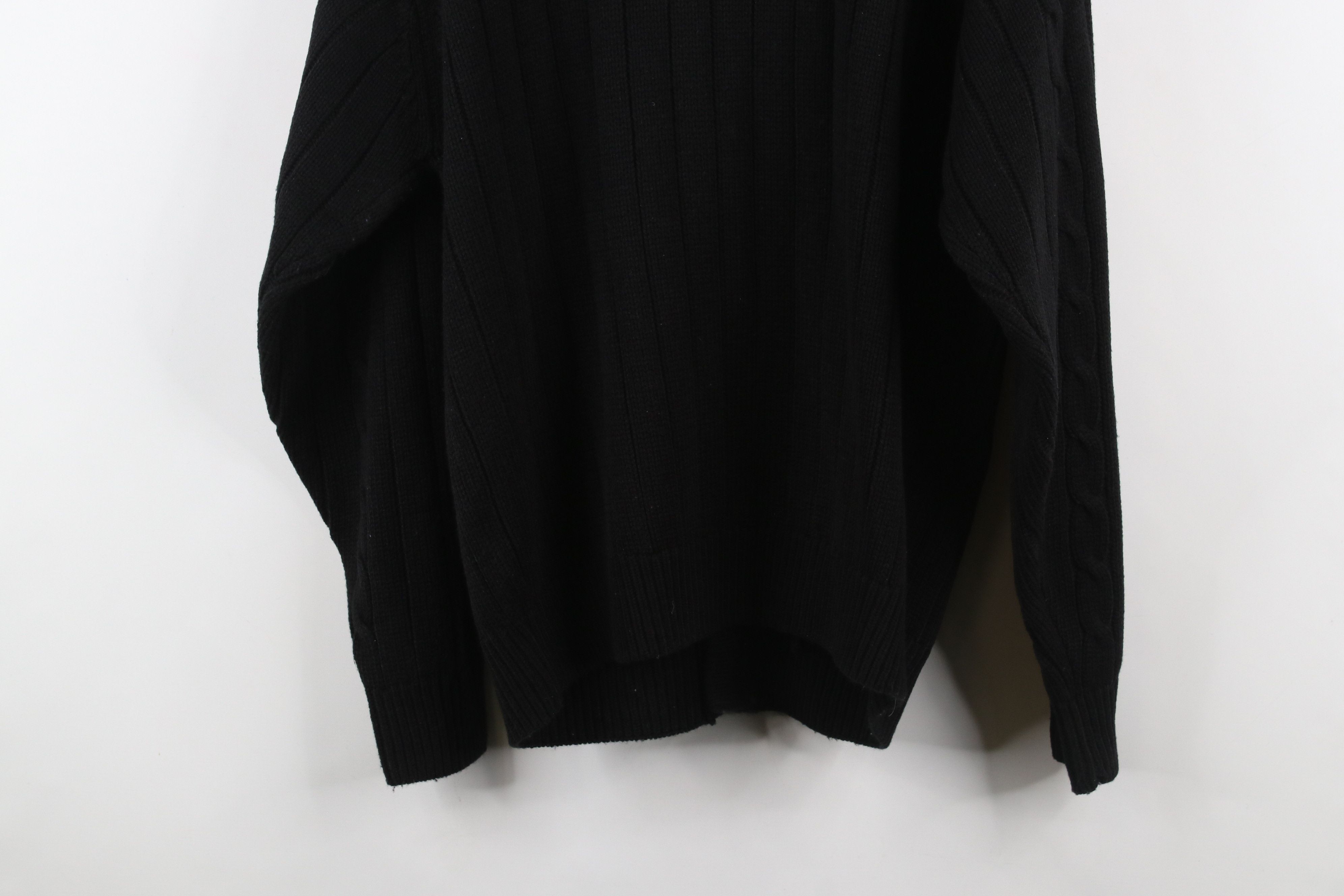 Vintage Vintage 90s Streetwear Cable Ribbed Knit Cardigan Sweater Size US L / EU 52-54 / 3 - 10 Thumbnail