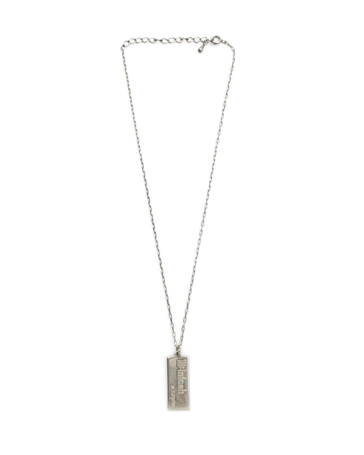 Vintage 2000S MCINTOSH X LAPITA SILVER TAG NECKLACE “POWER OUTPUT” Size ONE SIZE - 2 Thumbnail