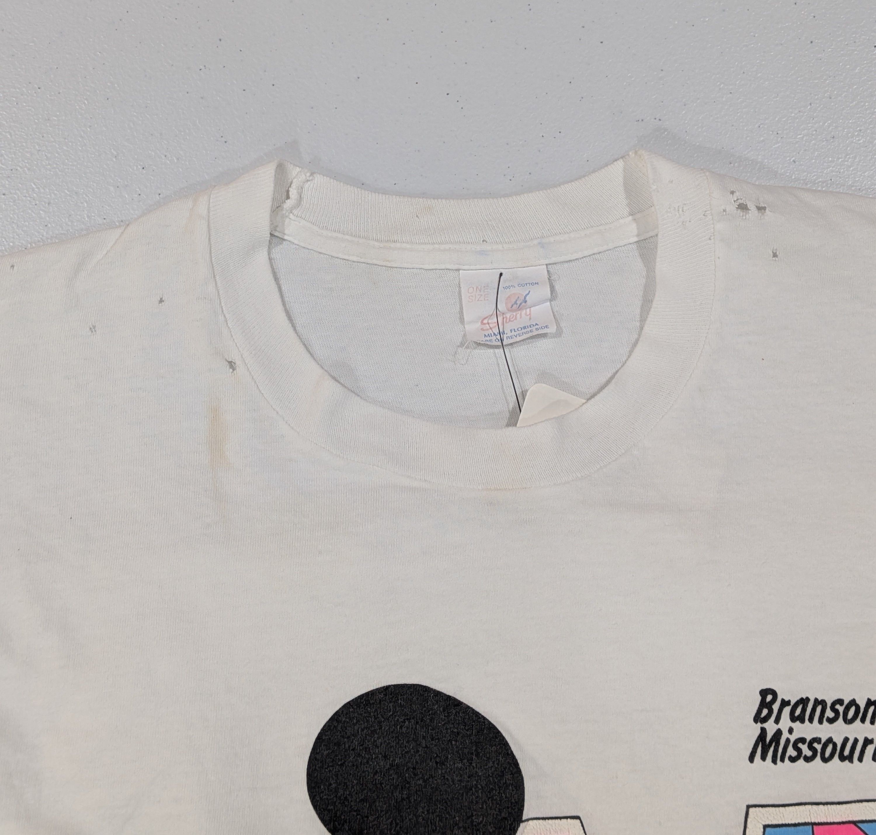 Other Vintage Late 80s/Early 90s Neon Mickey Mouse Graphic Tee Size US XL / EU 56 / 4 - 3 Thumbnail