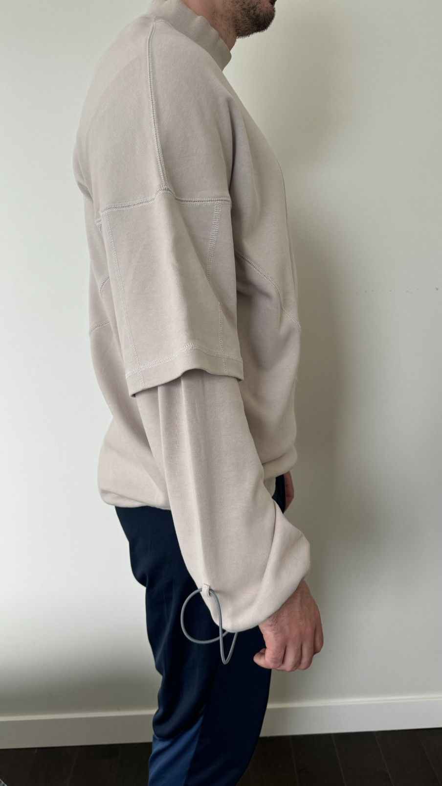 A-COLD-WALL* A-COLD-WALL Taupe Oversized Sweatshirt Size US M / EU 48-50 / 2 - 2 Thumbnail