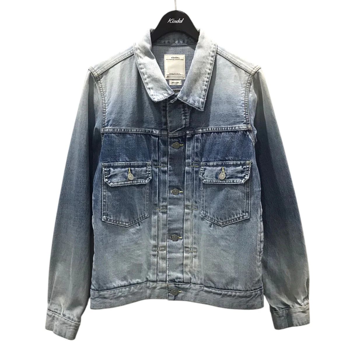 Visvim Visvim 19ss SS 101 JKT DMGD denim jacket 1004 0119105006004 Size US M / EU 48-50 / 2 - 1 Thumbnail