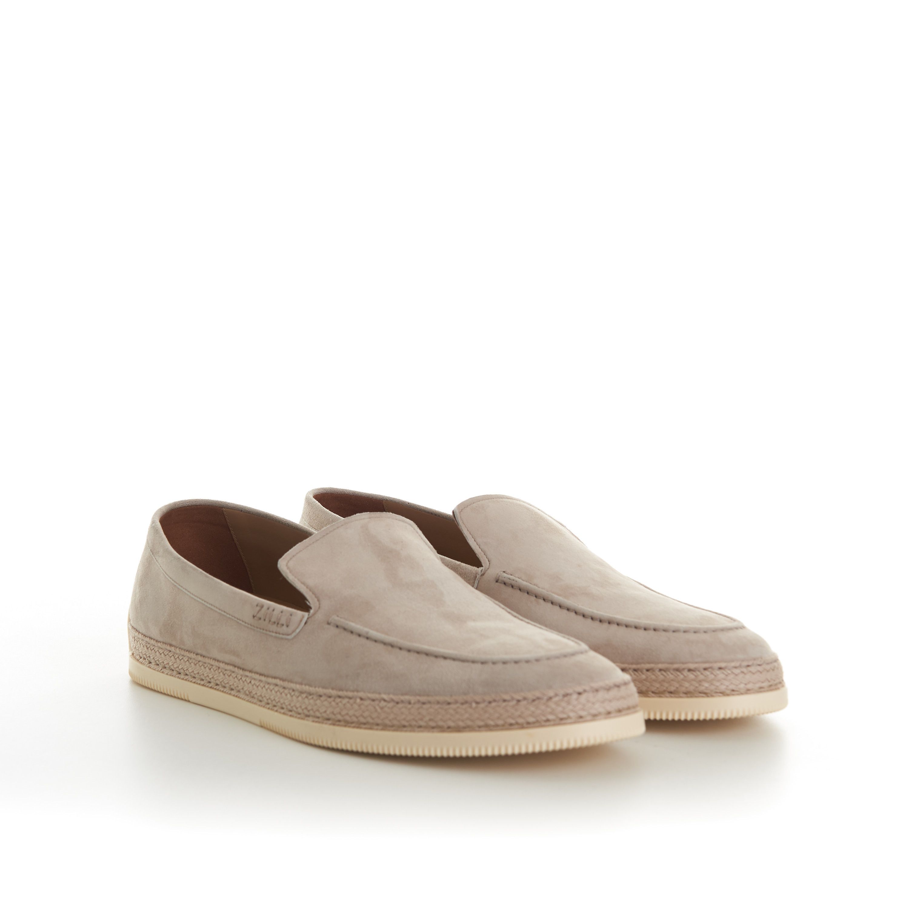 Zilli Beige Casual Moccasins, White Woven Outsole Size US 8.5 / EU 41-42 - 1 Thumbnail