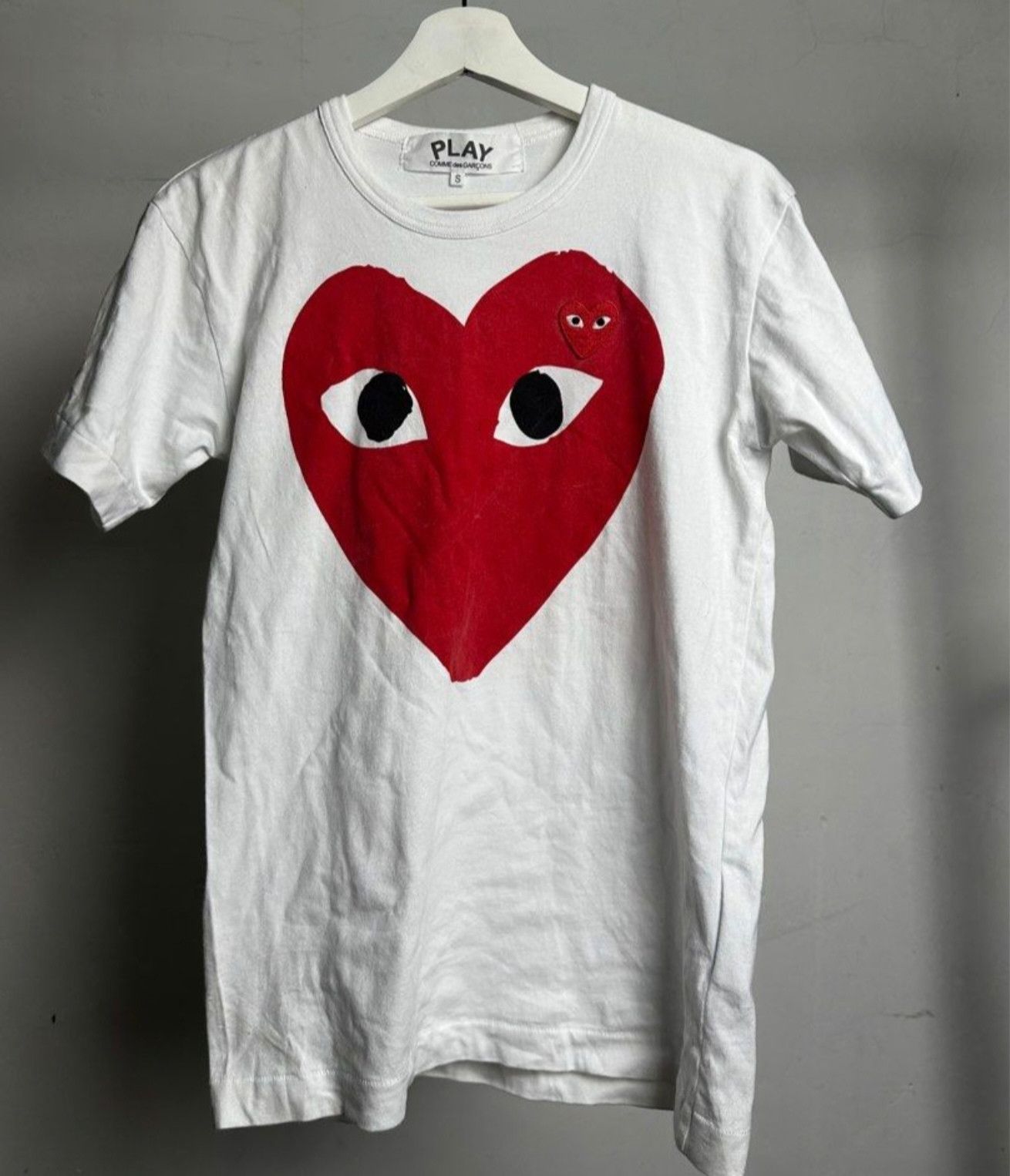 Comme des Garcons Comme Des Garcons Play Tshirt Big Logo Size S / US 4 / IT 40 - 3 Thumbnail