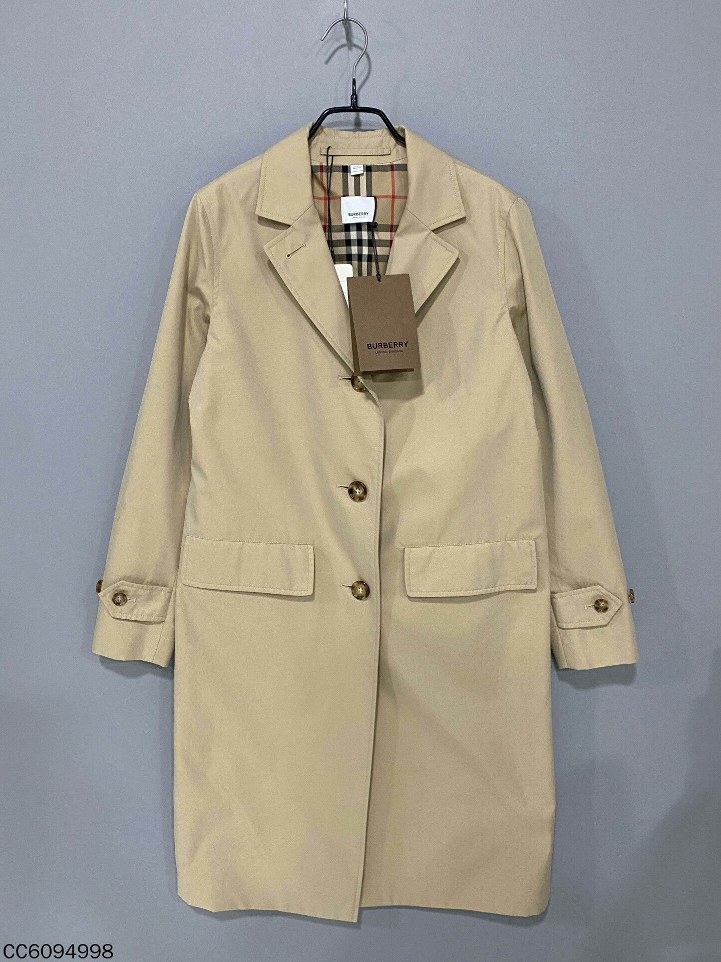 Burberry Burberry Plaid Beige Coat uk_2 Women Size XXS / US 00 / IT 34 - 1 Thumbnail