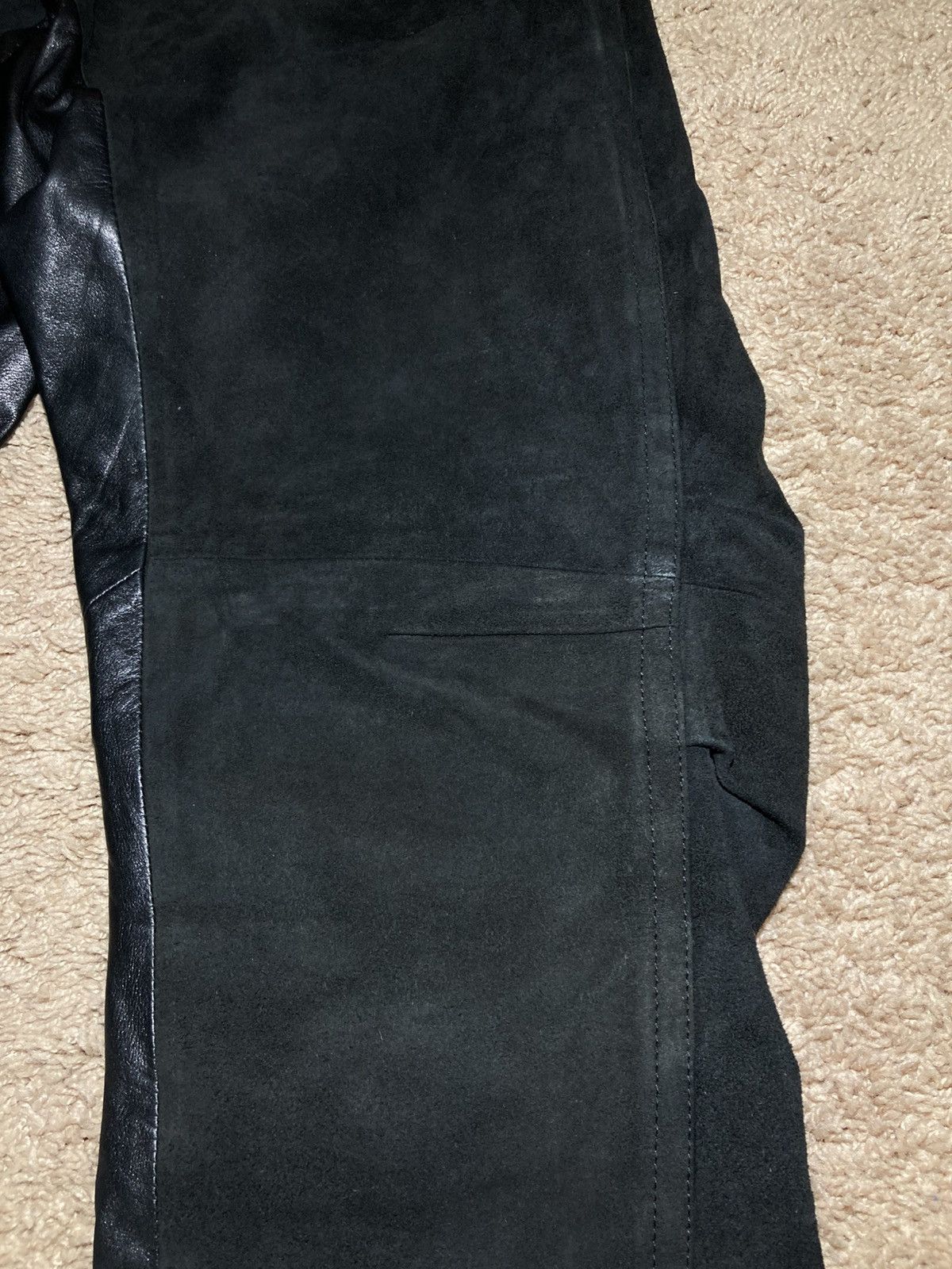Beauty Beast AW98 Beauty:Beast Suede Leather Rider Pants 1998 90s Cowboy Size US 32 / EU 48 - 11 Thumbnail