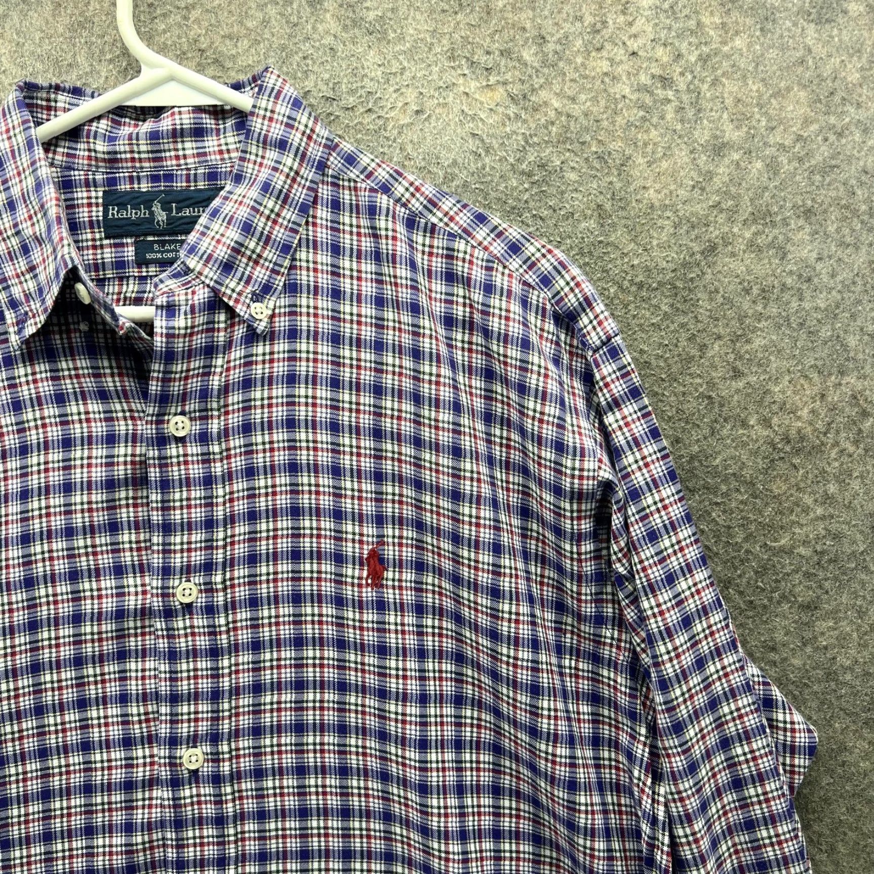Ralph Lauren Ralph Lauren Shirt Mens Small Blue Plaid Long Sleeve Button Down Blake Casual Size US S / EU 44-46 / 1 - 7 Thumbnail