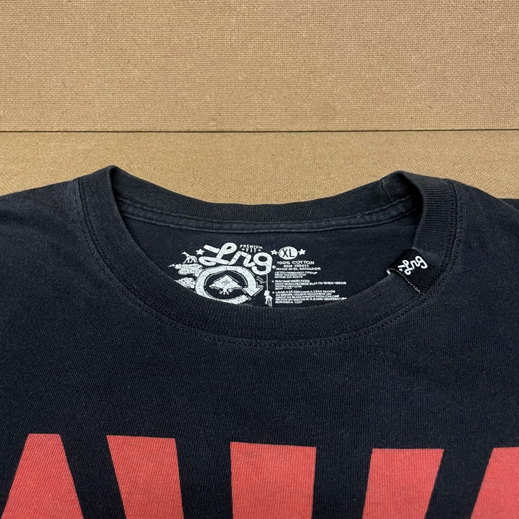 Vintage LRG Shirt Mens XL Black Graphic Tee Underground Overground Effective Crew Neck Short Sleeve Size US XL / EU 56 / 4 - 7 Thumbnail