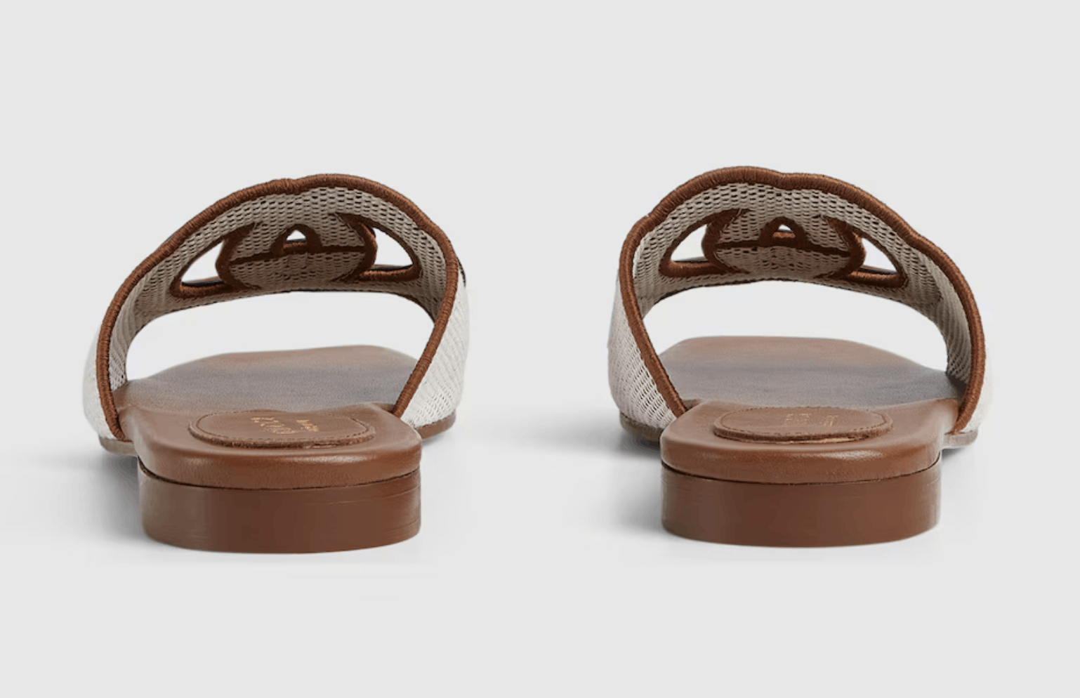 Gucci Gucci GG Interlocking Logo Brown Flat Slide Sandal 42 Size US 12 / IT 42 - 17 Thumbnail
