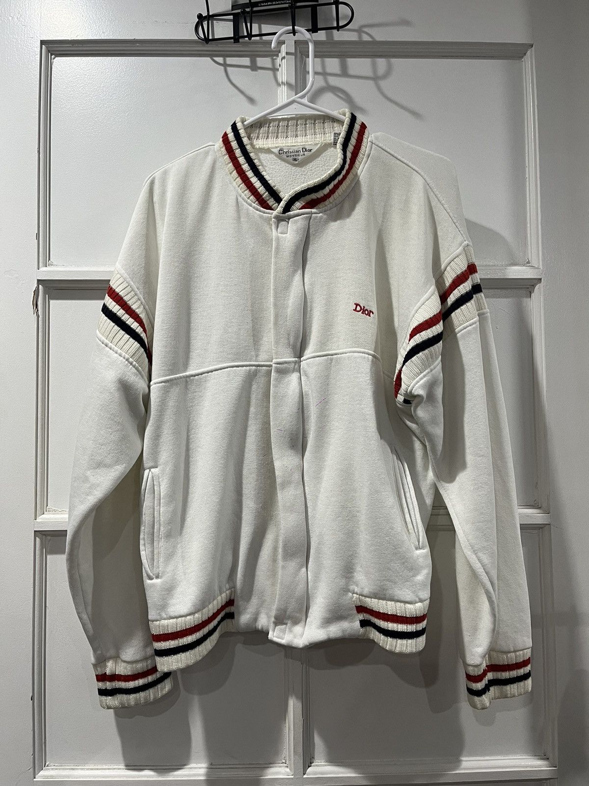 Christian Dior Monsieur Vintage Dior White Track Jacket Size US XL / EU 56 / 4 - 1 Thumbnail