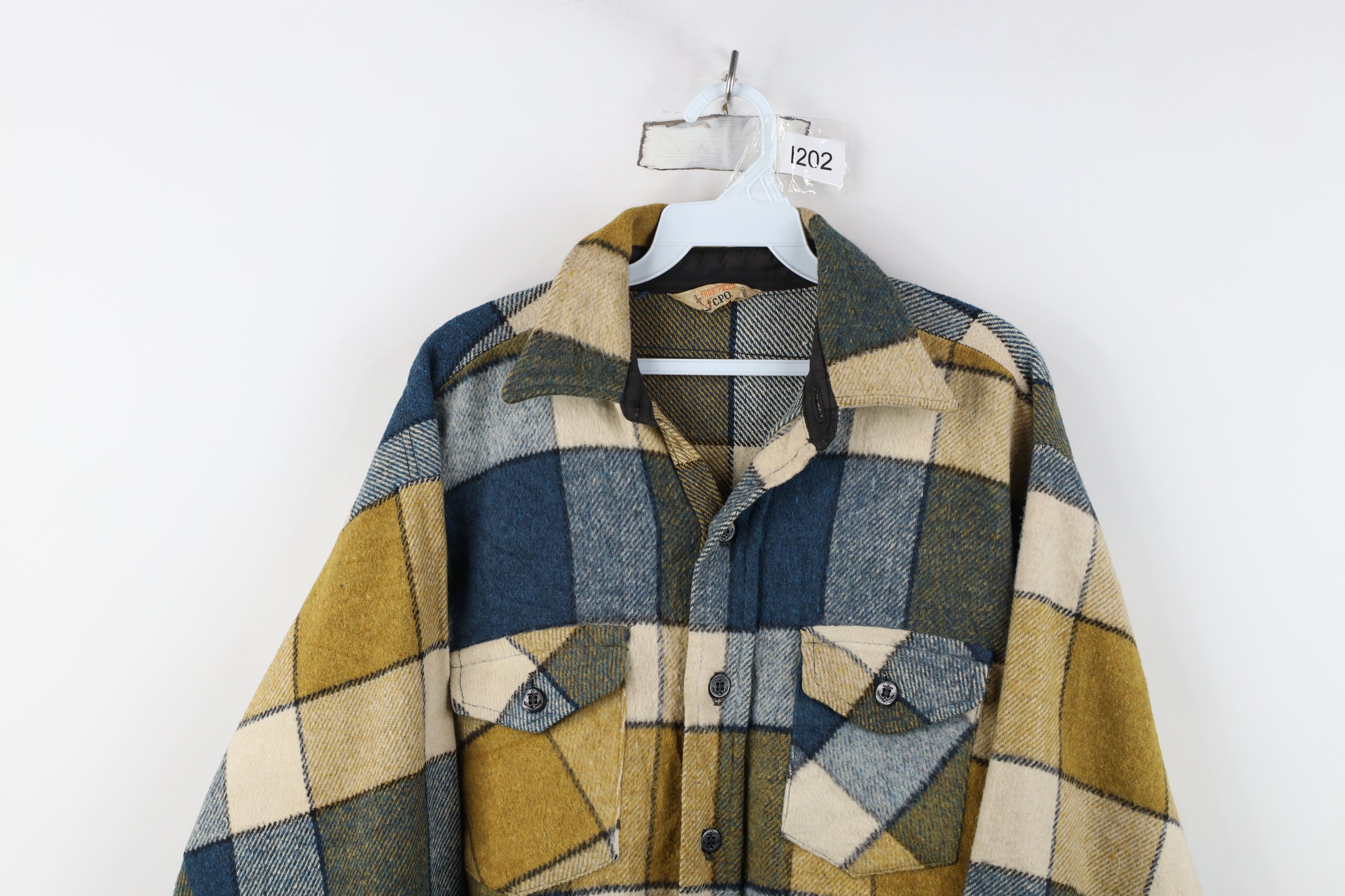 Vintage Vintage 50s 60s Streetwear Button Shirt Jacket Jac Shirt USA Size US XL / EU 56 / 4 - 2 Thumbnail