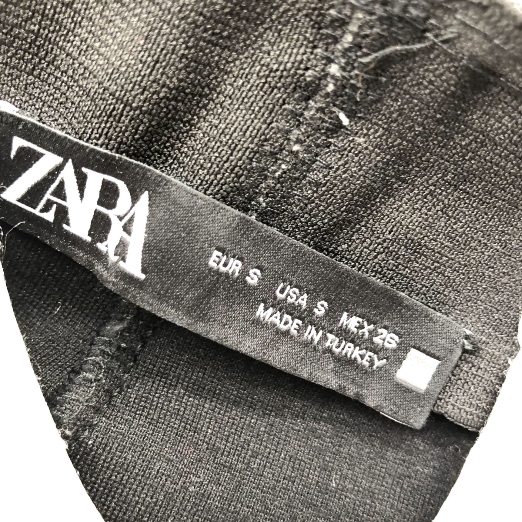 Zara Zara Womens S Black High Waisted Ponte Legging Pants Pull On Stretch Knit Slim Ankle Inseam 27.5 in Size 28" / US 6 / IT 42 - 8 Thumbnail