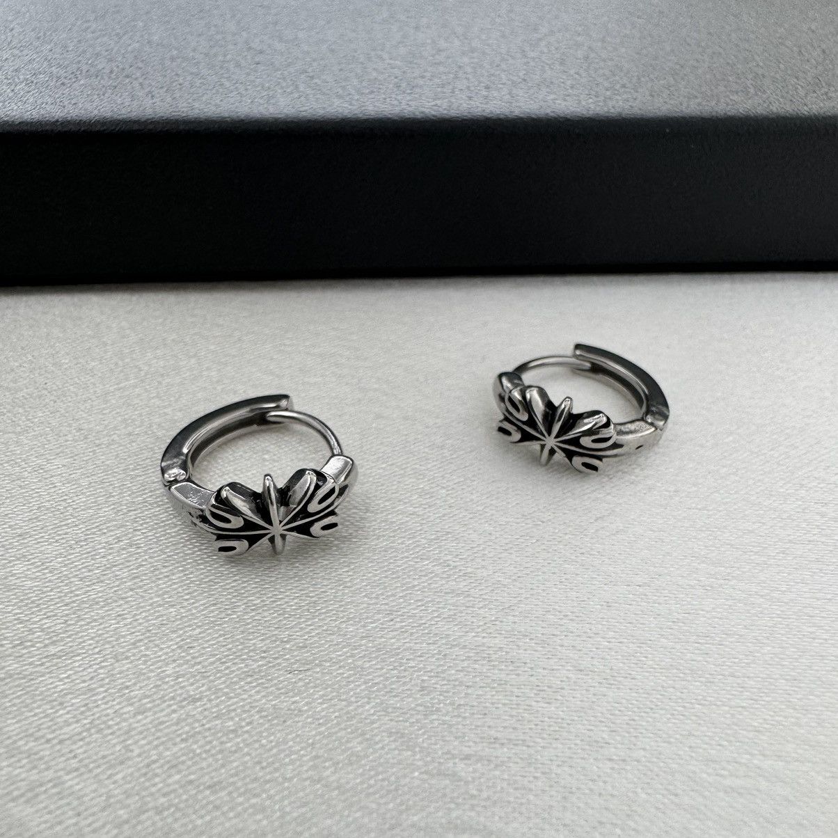 Other 15mm Cross Hoop Earrings for Men Women,Hip Hop Unisex Style Size ONE SIZE - 1 Thumbnail